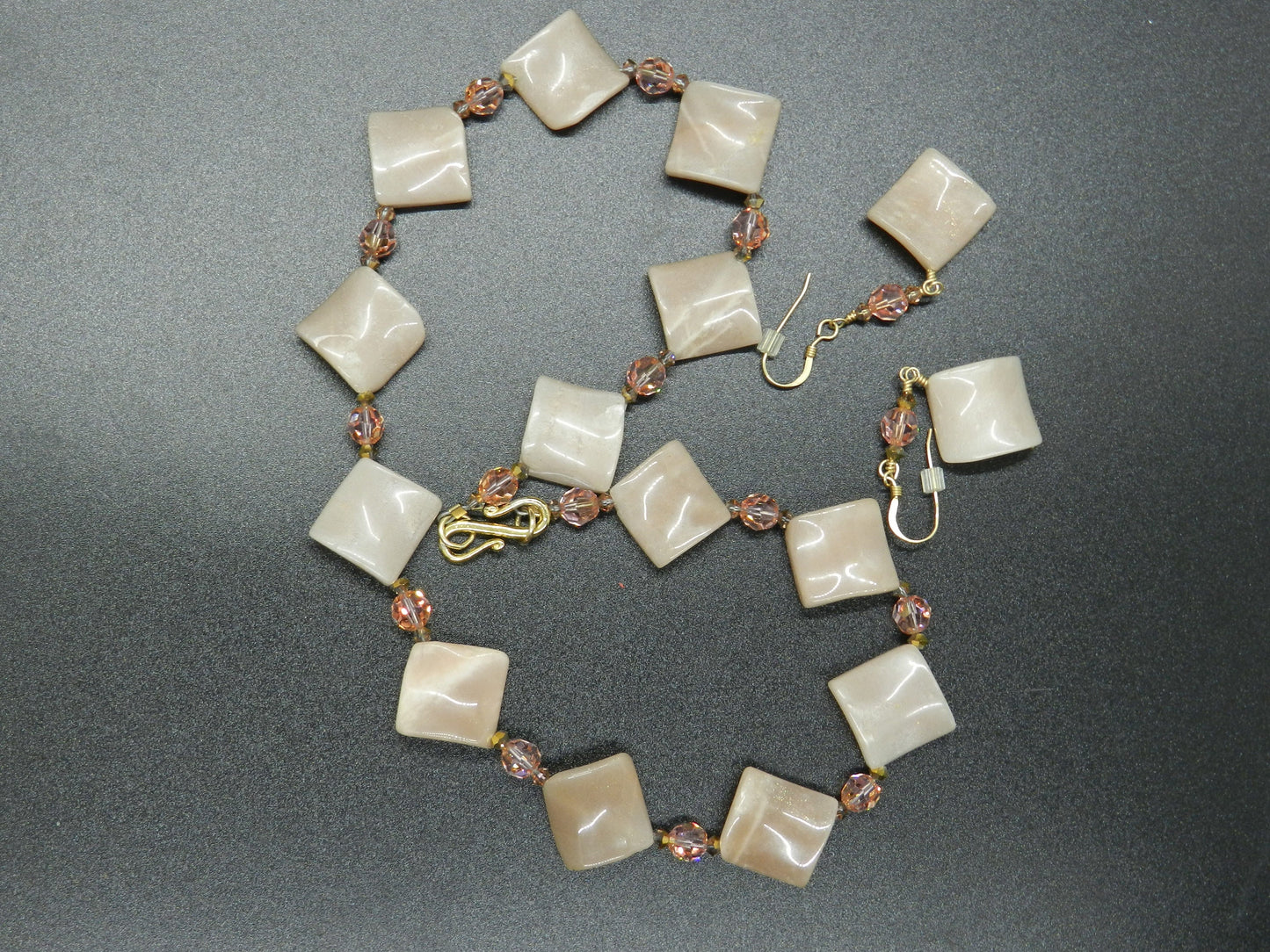Moonstone Necklace with Matching Earrings