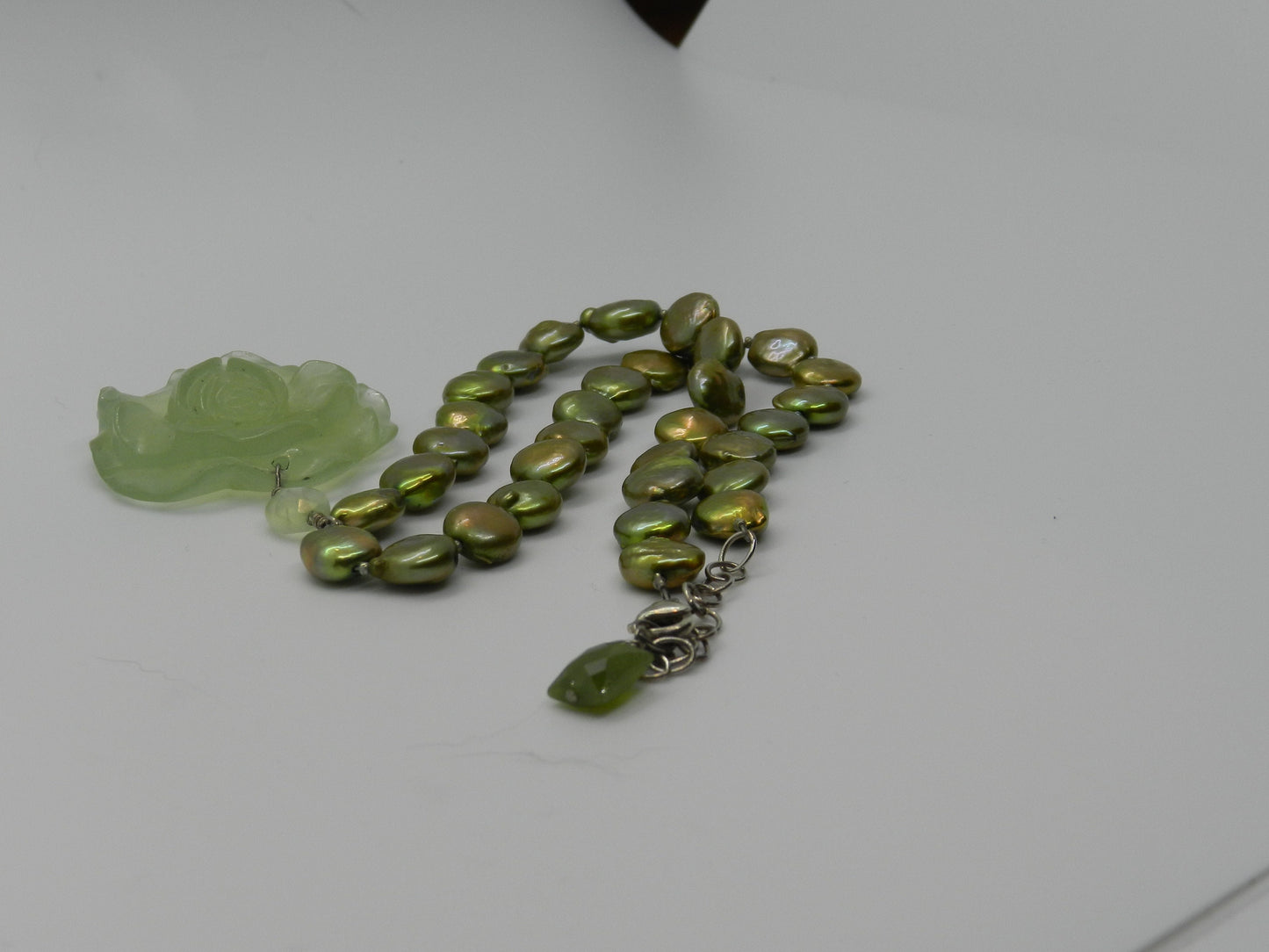 Rose and Swarovski Pearl Necklace