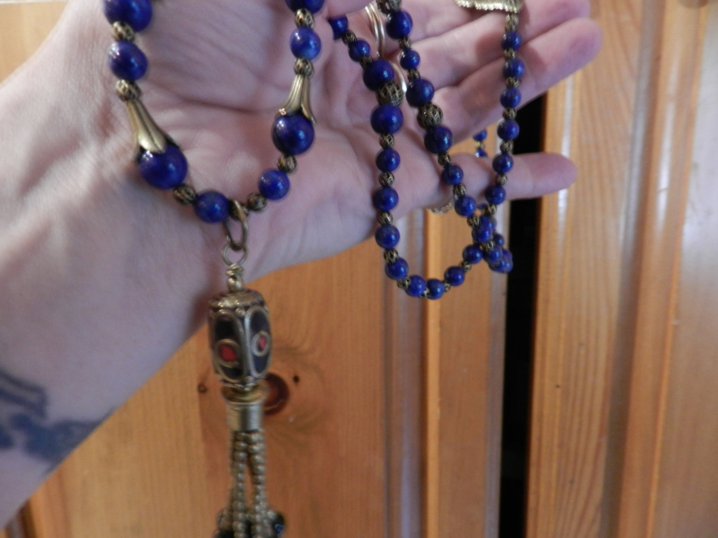 Lapis Lazuli necklace 26"