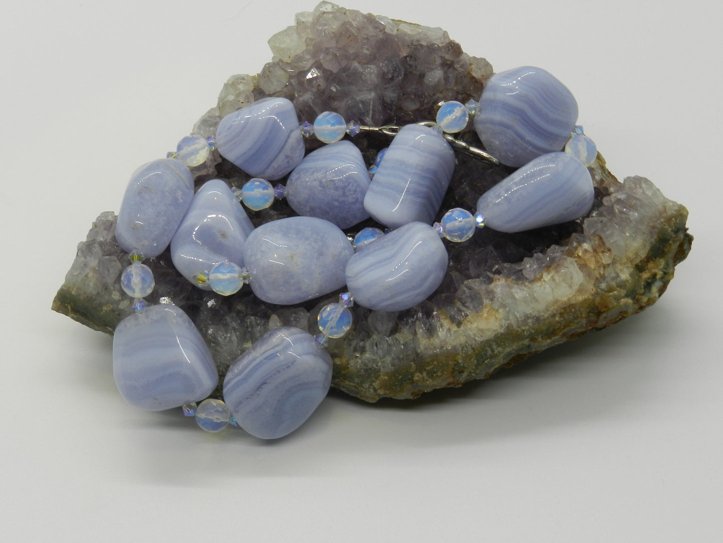 Blue Lace Agate Necklace