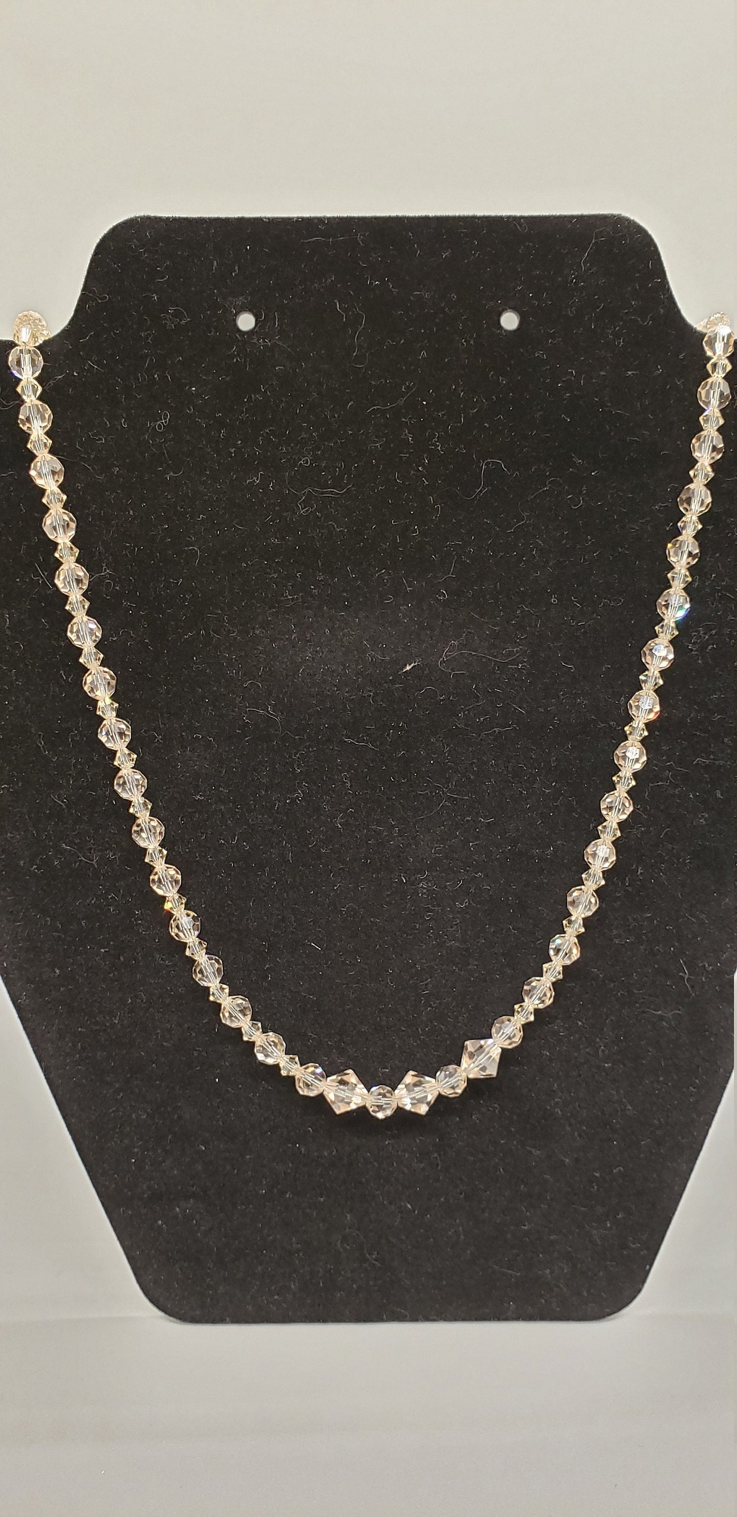 22" Ceylon Topaz Swarovski Necklace with Sterling Clasp