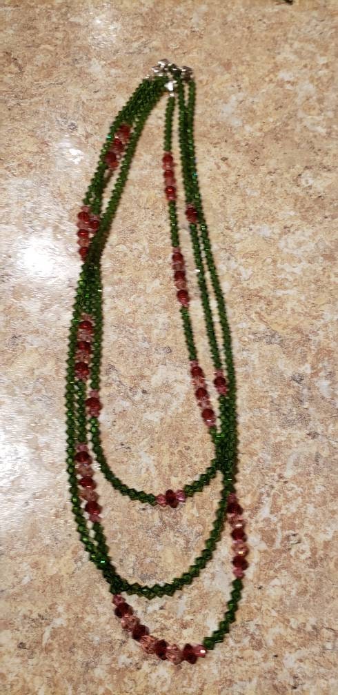 3 Swarovski Crystal Necklaces to be worn individually or as a set
