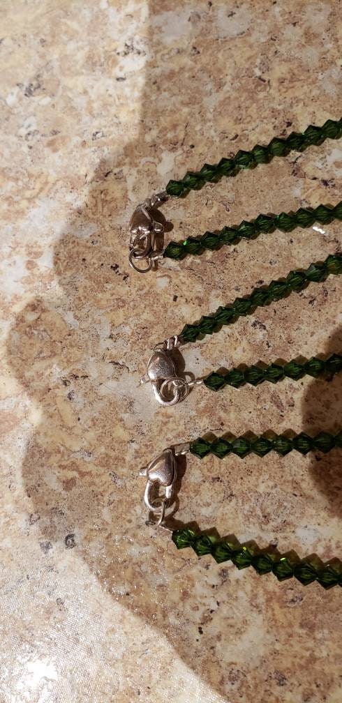 3 Swarovski Crystal Necklaces to be worn individually or as a set