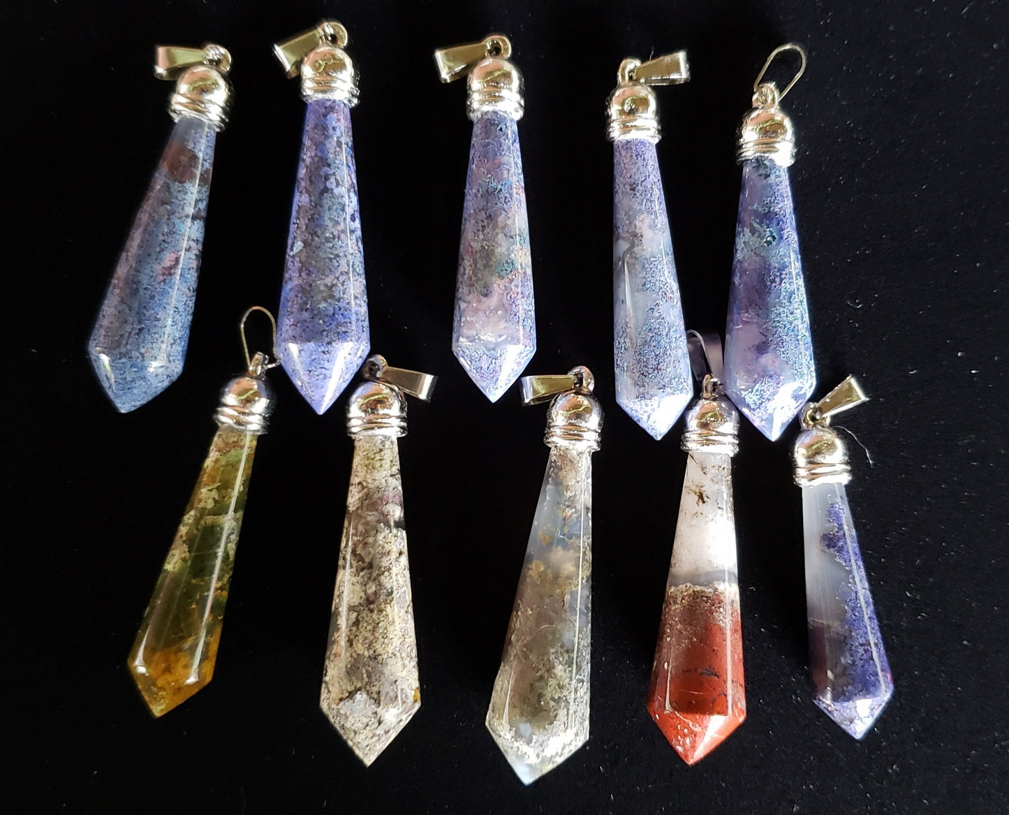 Carved crystal pendant