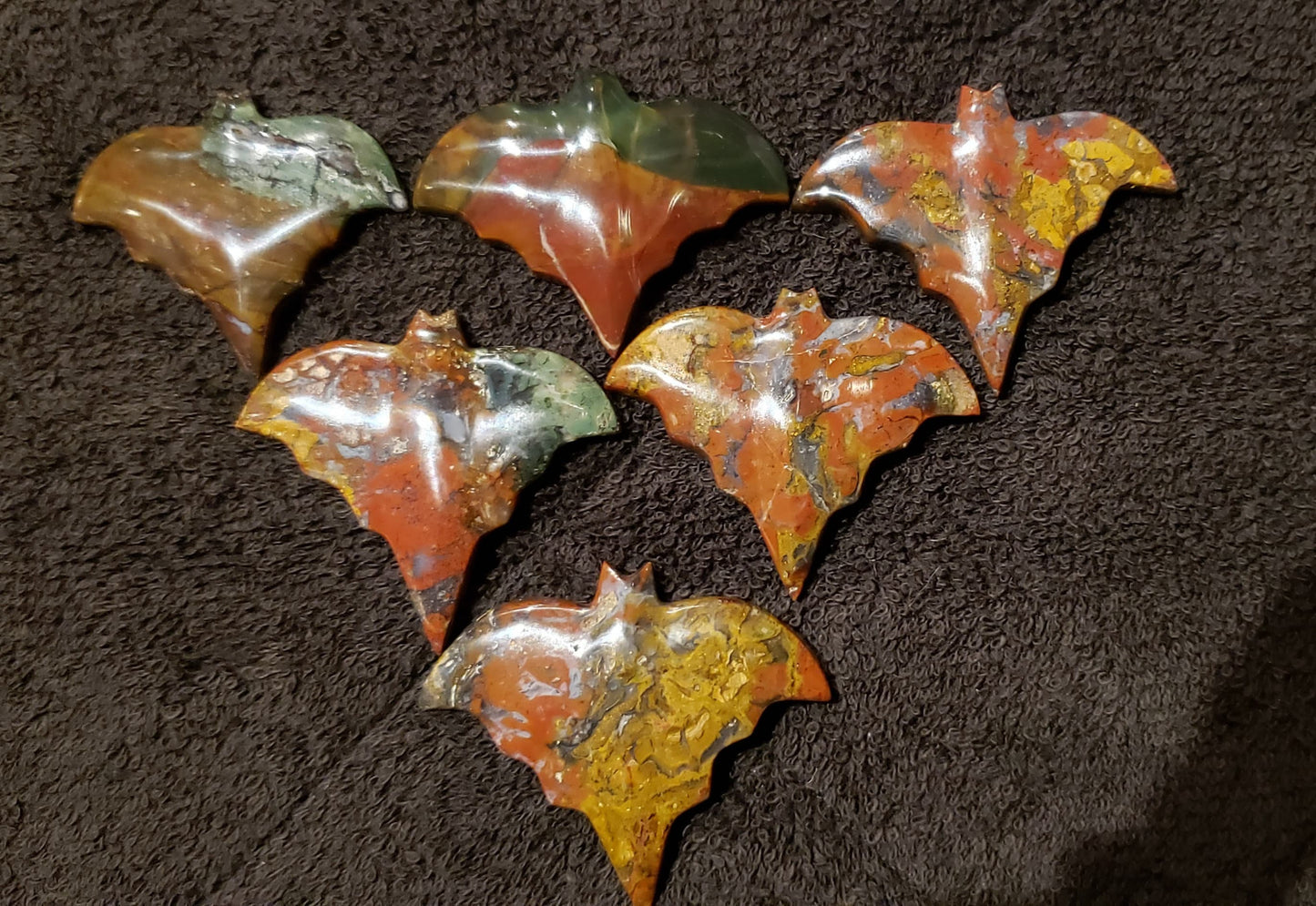 Blood Stone and Red Jasper Bats