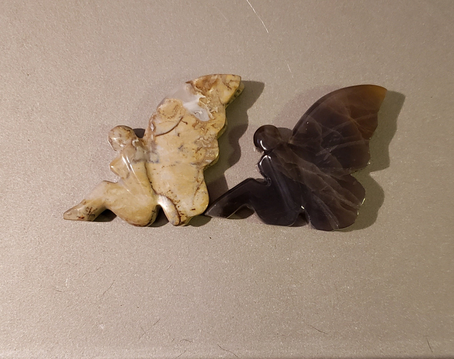 Carved Crystal Fairies
