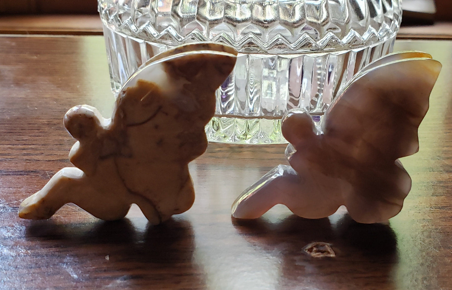 Carved Crystal Fairies