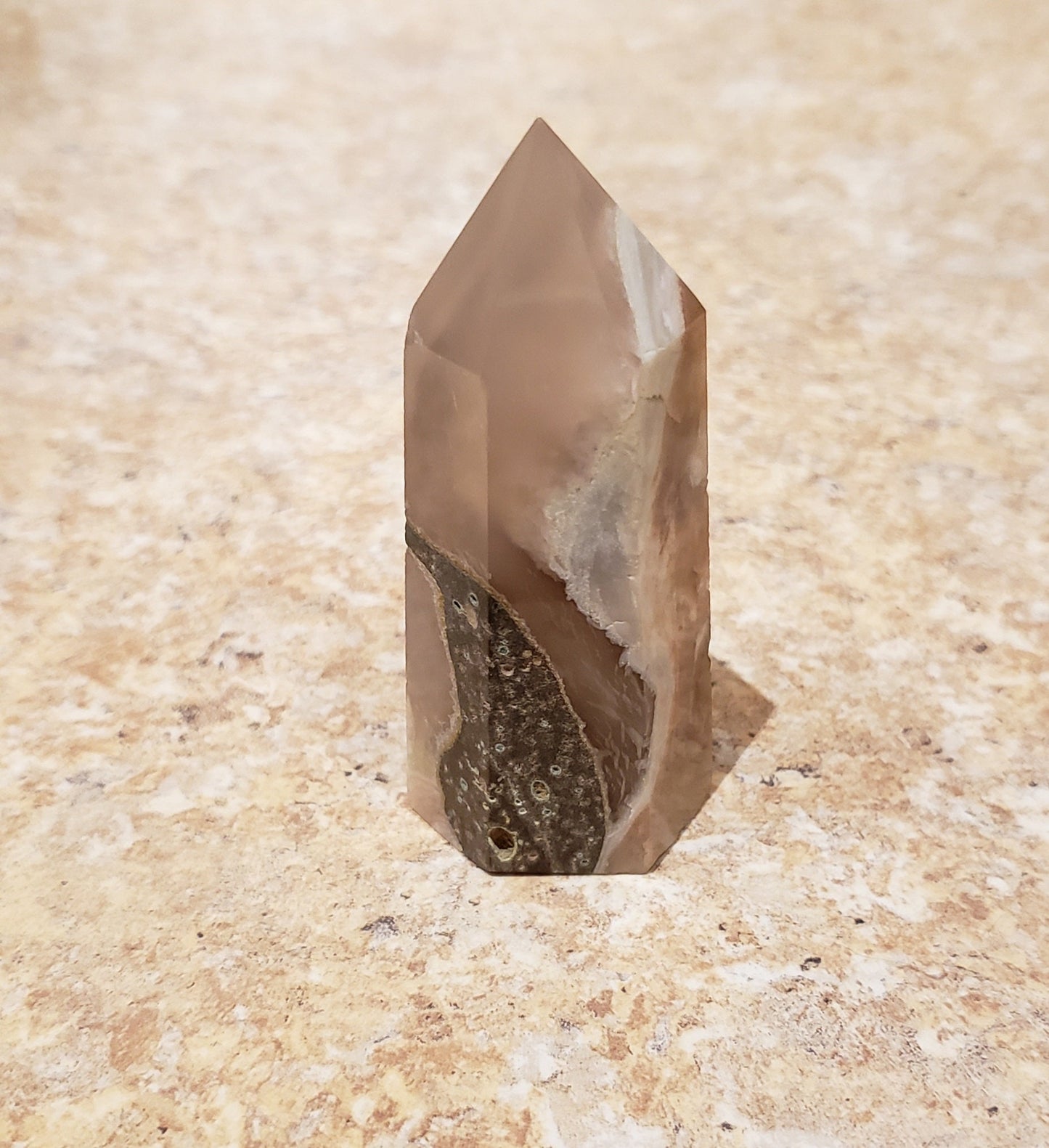 Flower Agate Tower 78mm