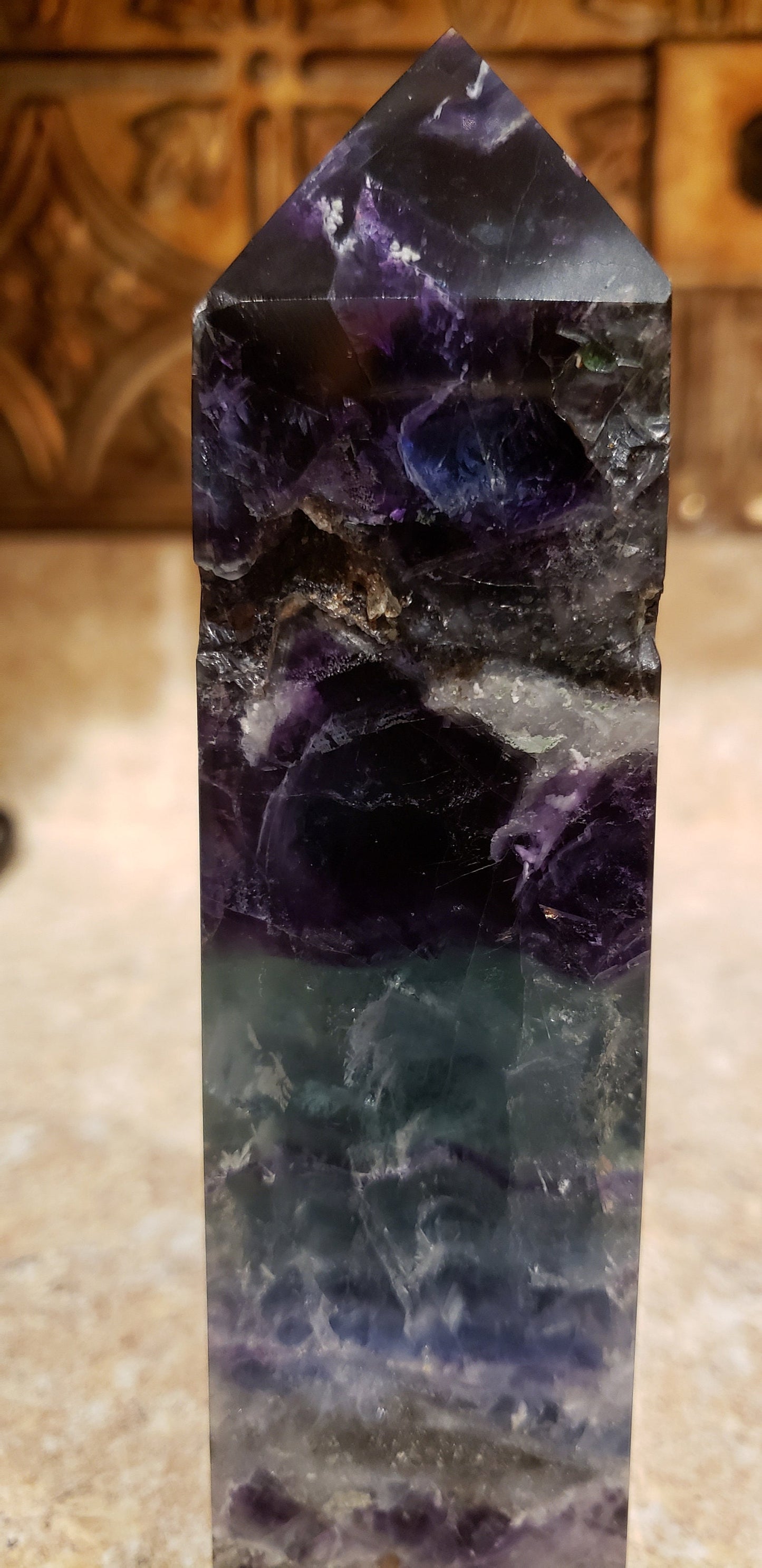Fabulous Fluorite Tower 1lb 12 oz.