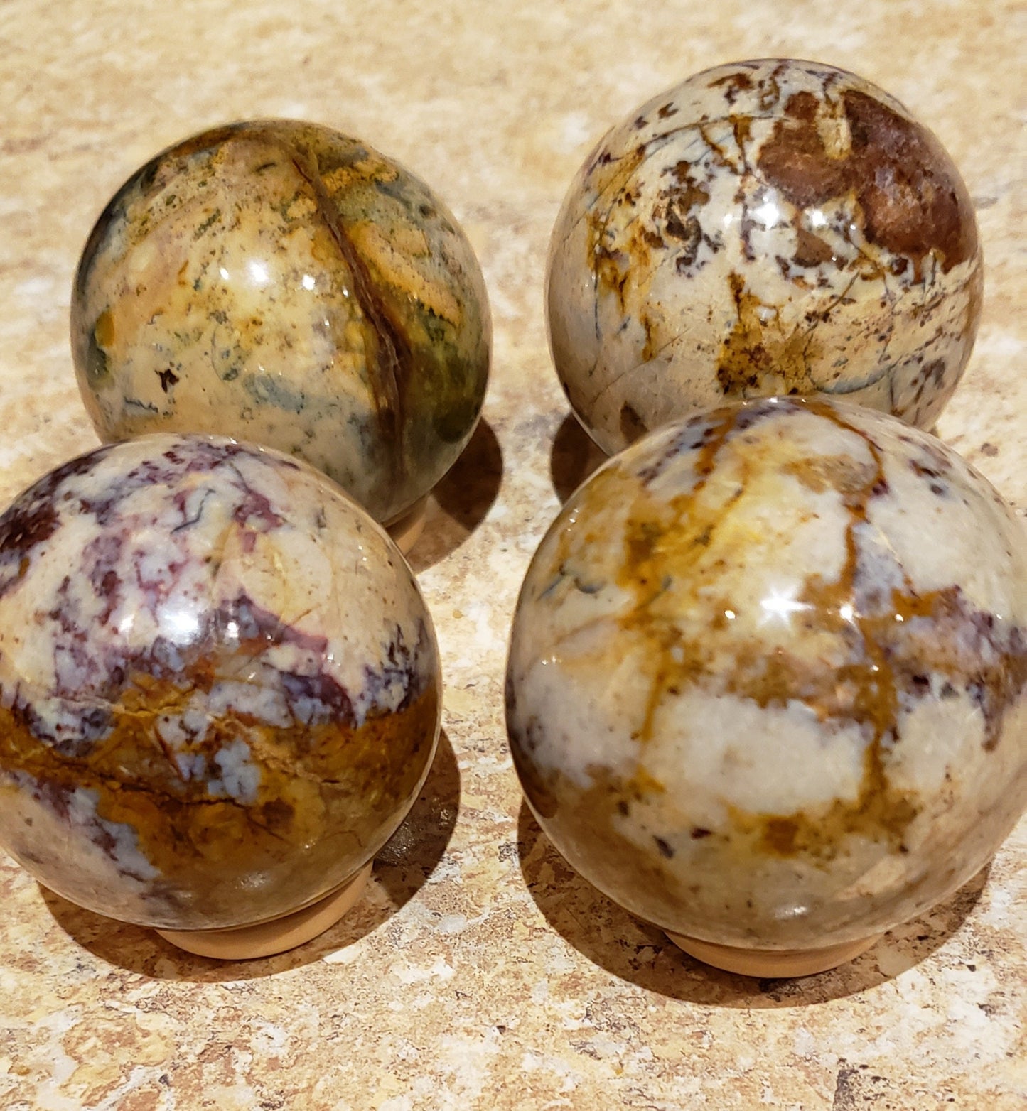 Lovely Indonesian Jasper spheres