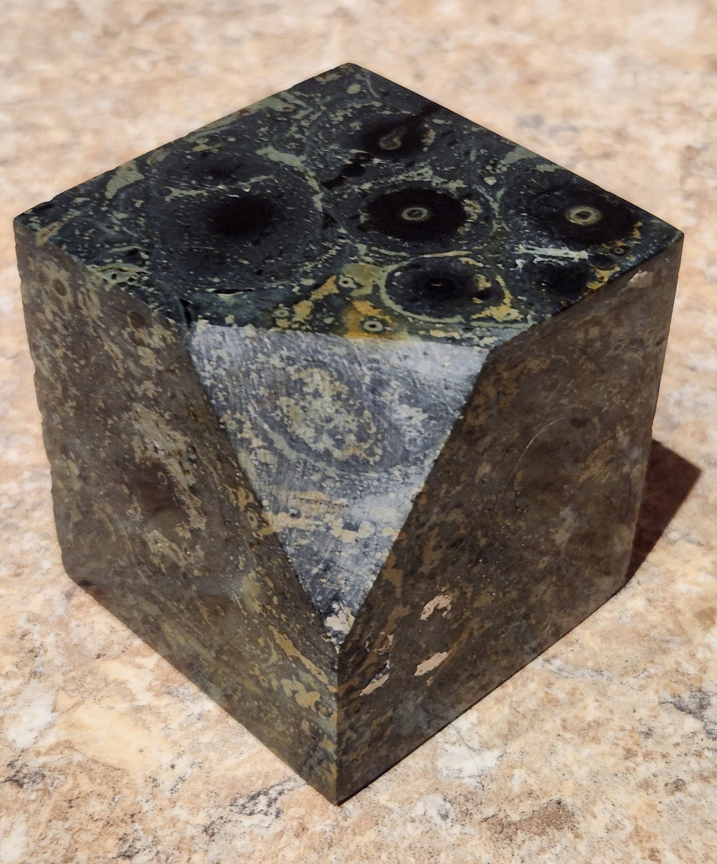 Kambaba Jasper Freeform Cube