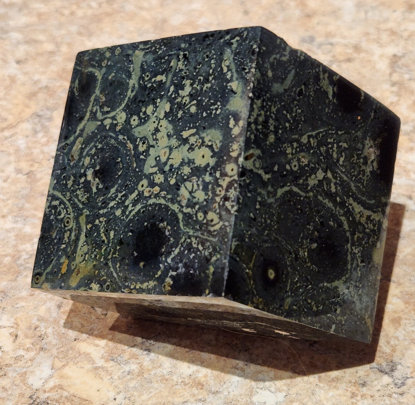 Kambaba Jasper Freeform Cube