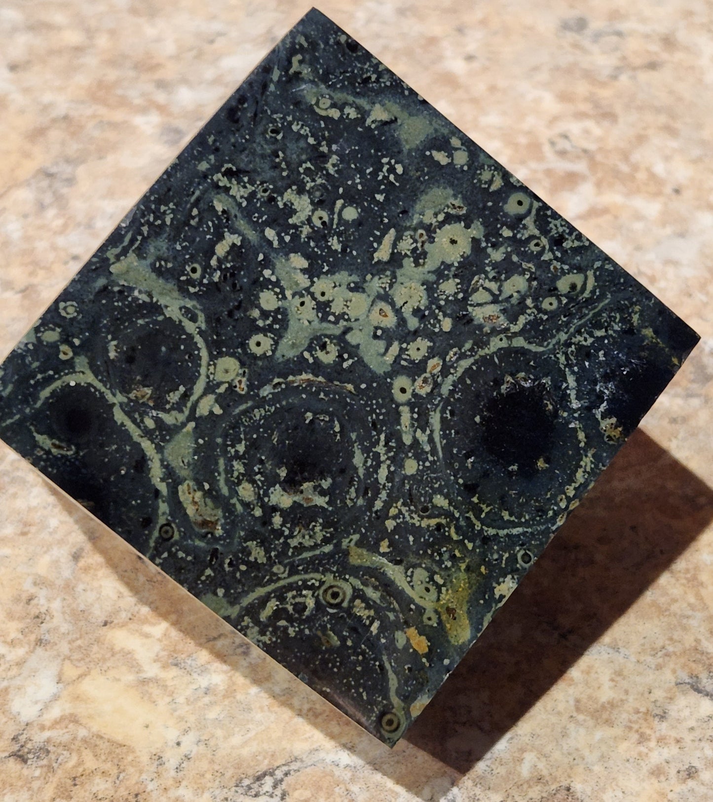 Kambaba Jasper Freeform Cube