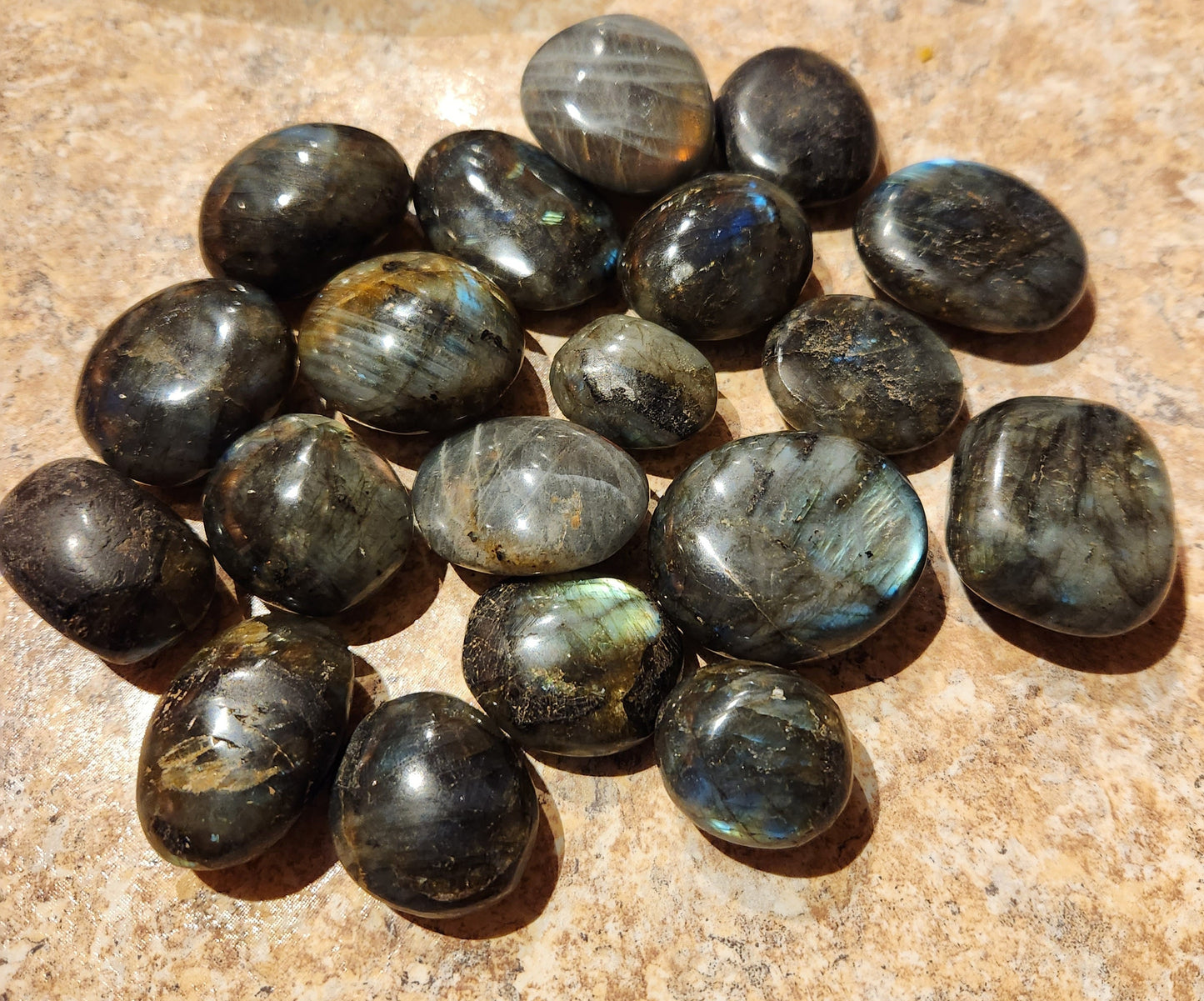 Small Labradorite Worry Stones