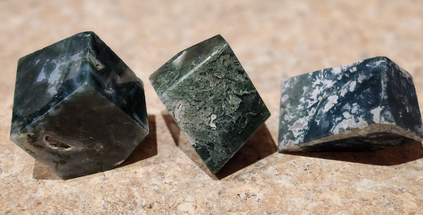 Freeform Moss Agate
