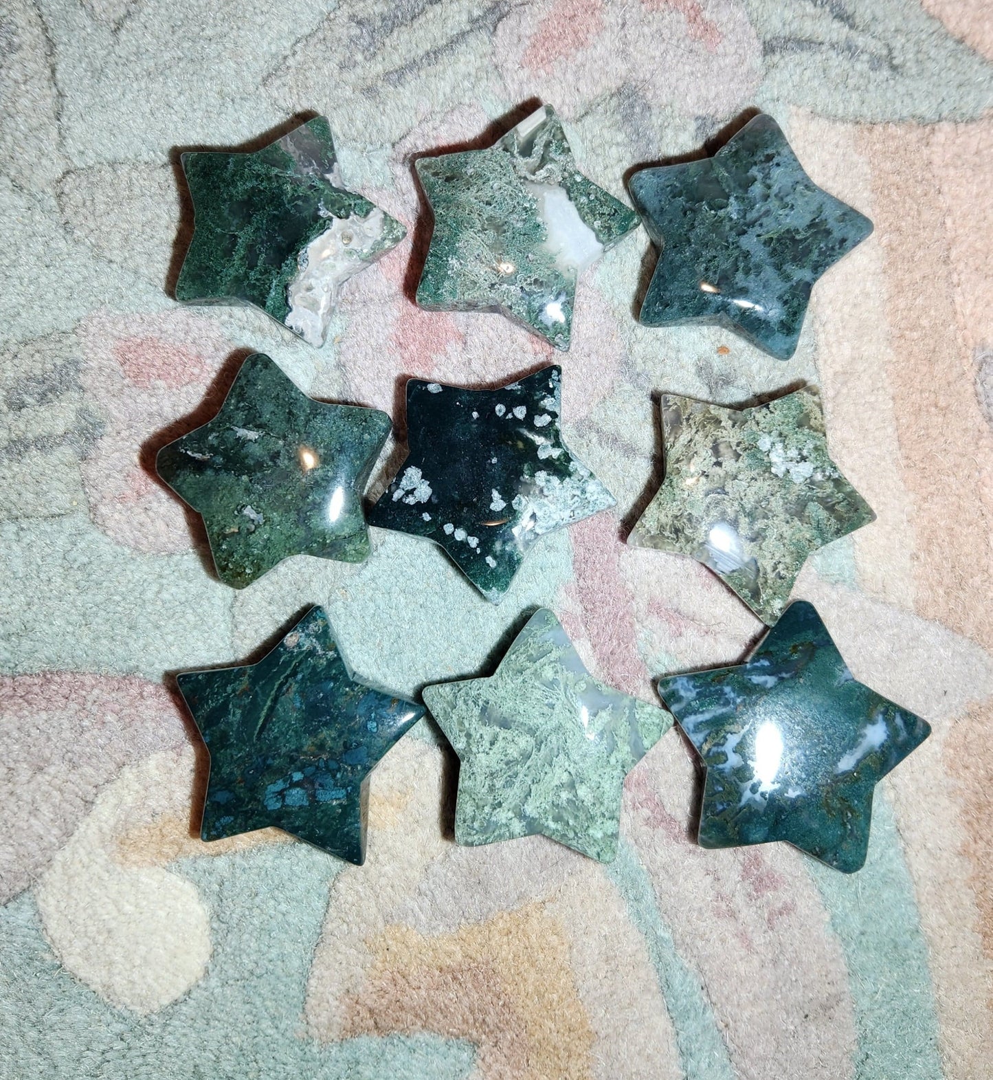 Moss Agate Stars