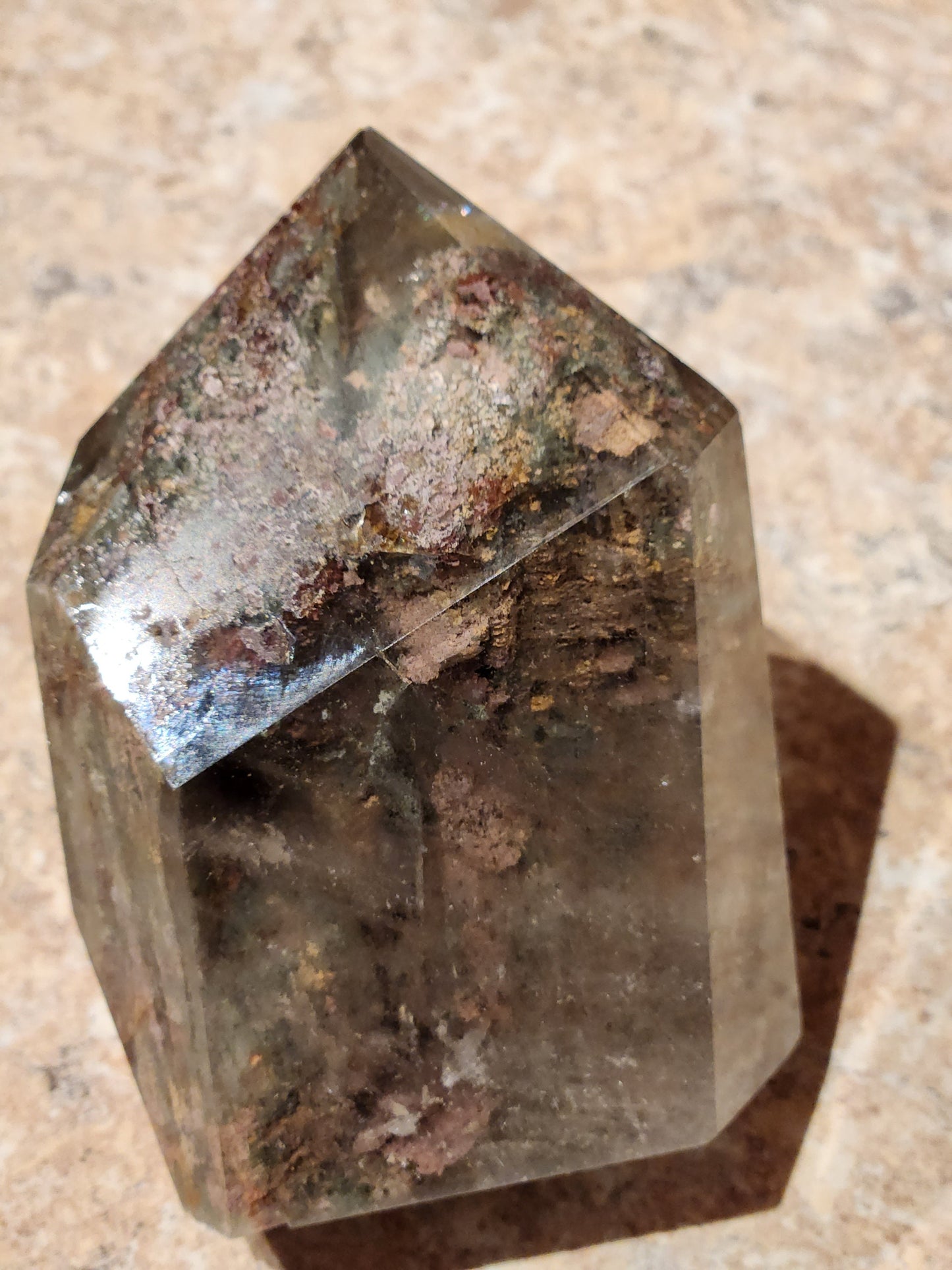 Freeform Lodalite / Garden Quartz Tower