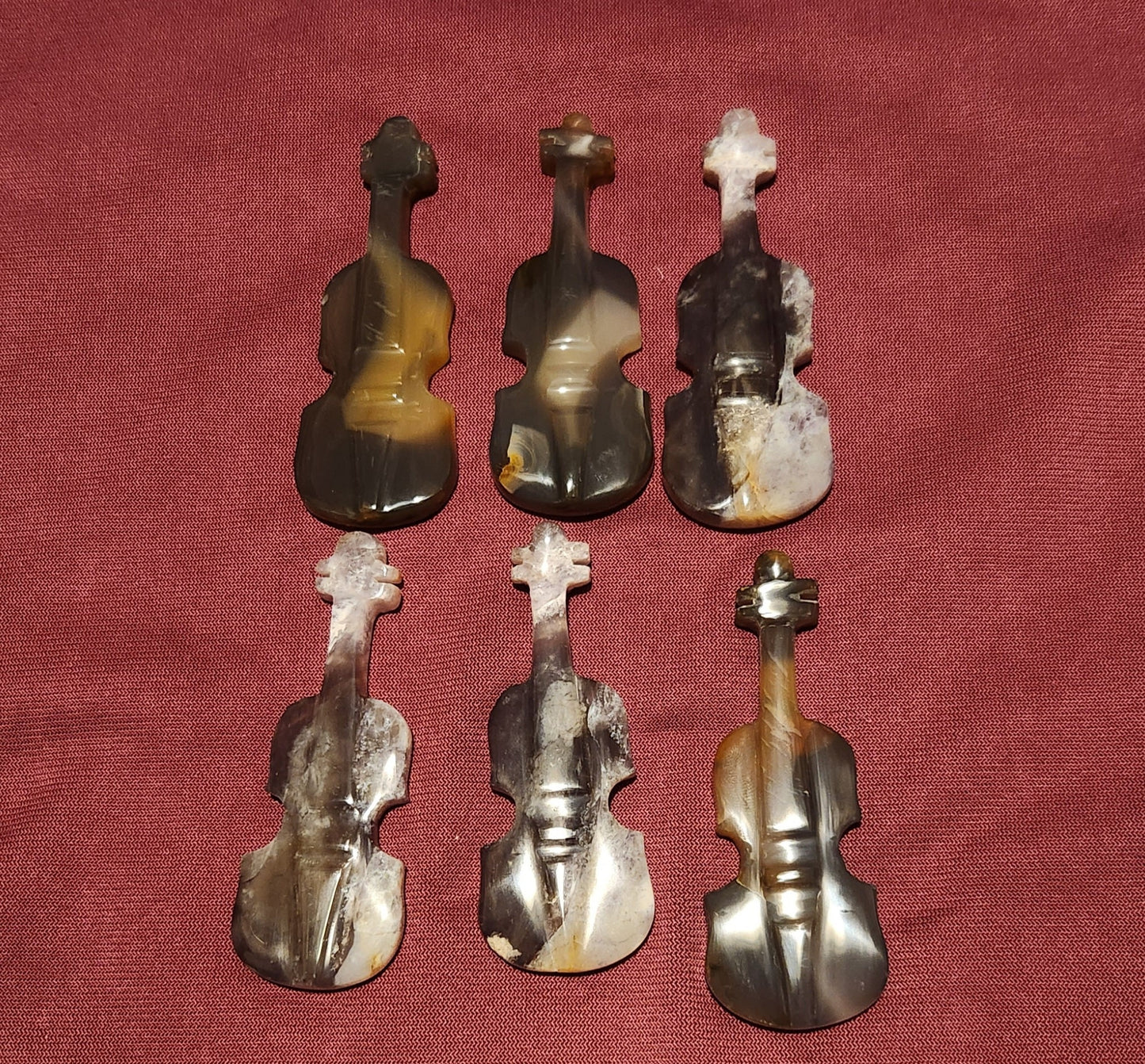 Carved Chalcedony Cello