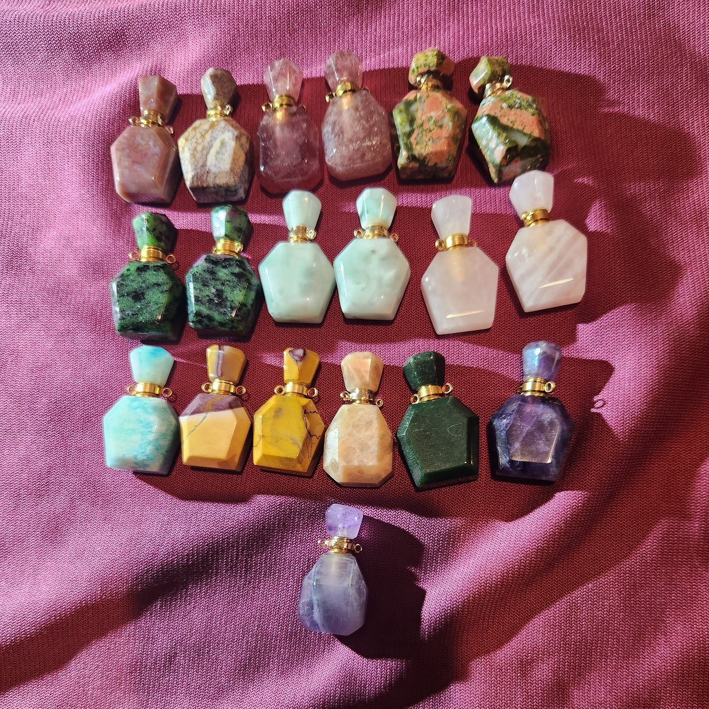 Semi-Precious Perfume Bottles