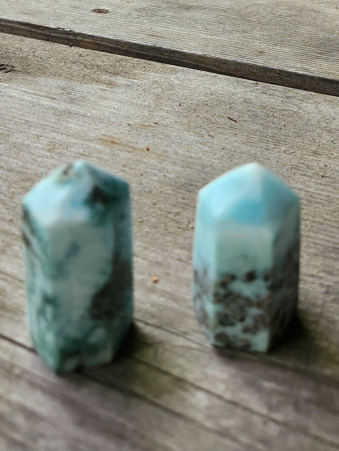 Genuine Blue Larimar Towers