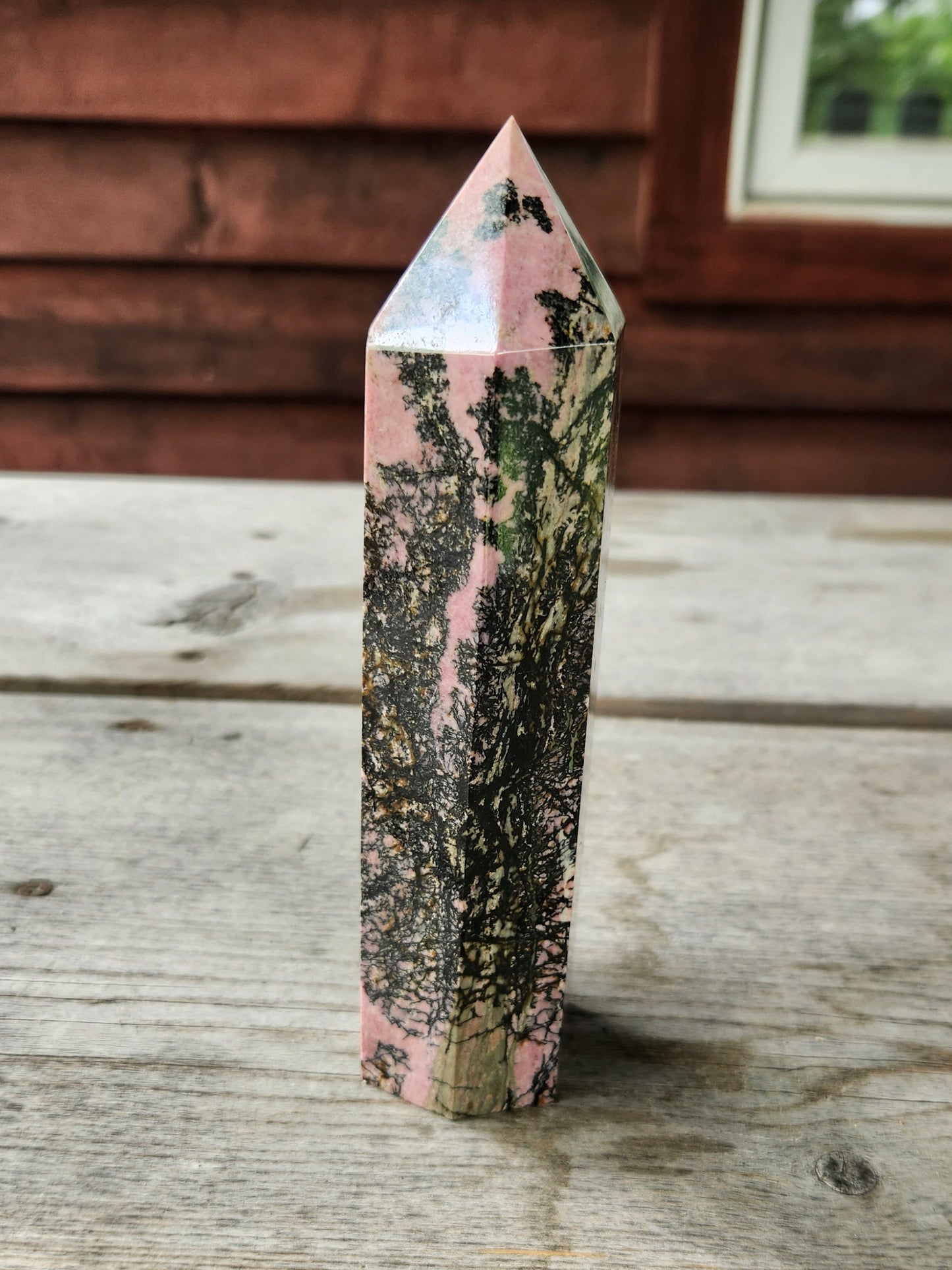 2 LB Rhodonite Tower