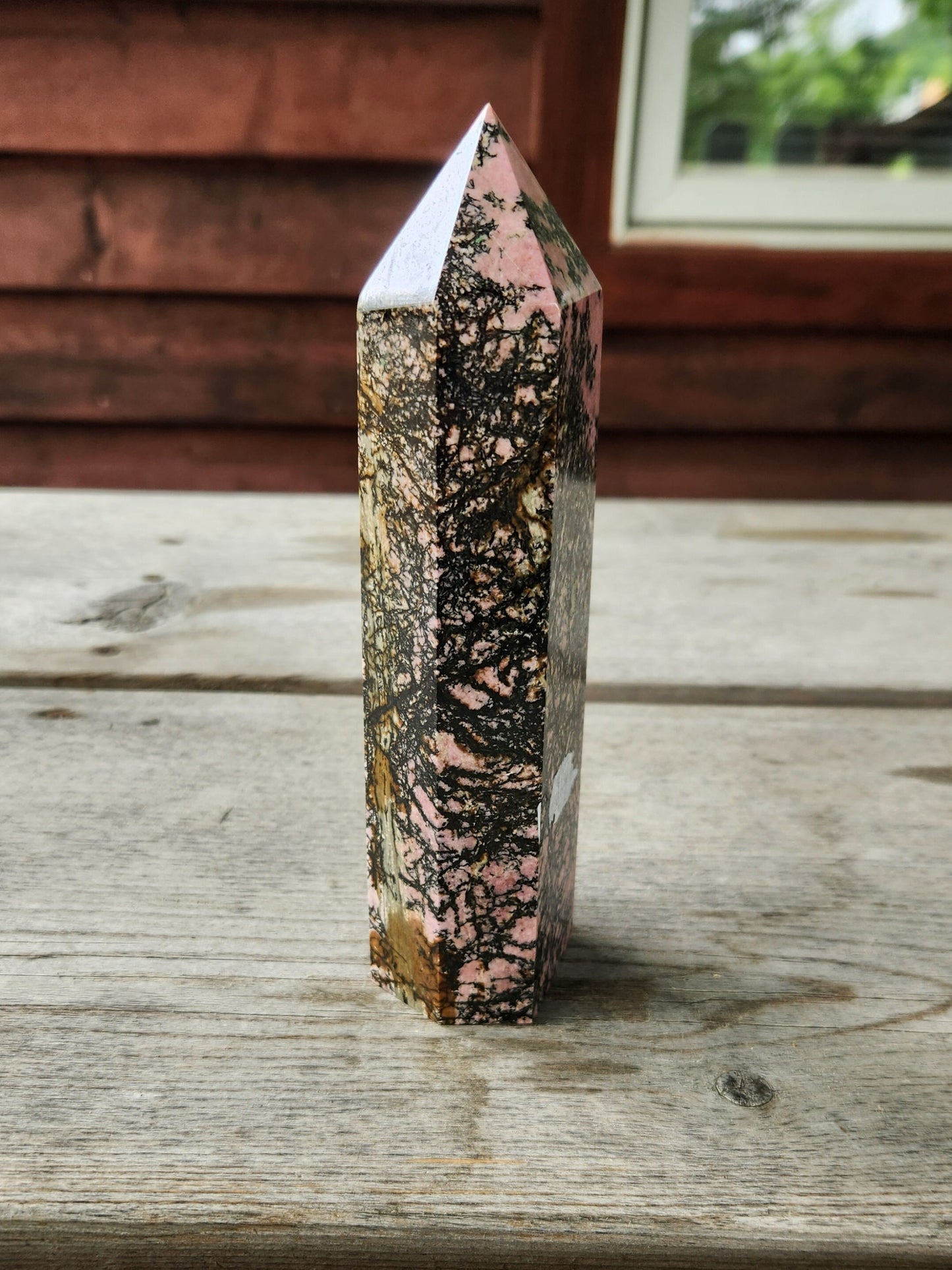 2 LB Rhodonite Tower
