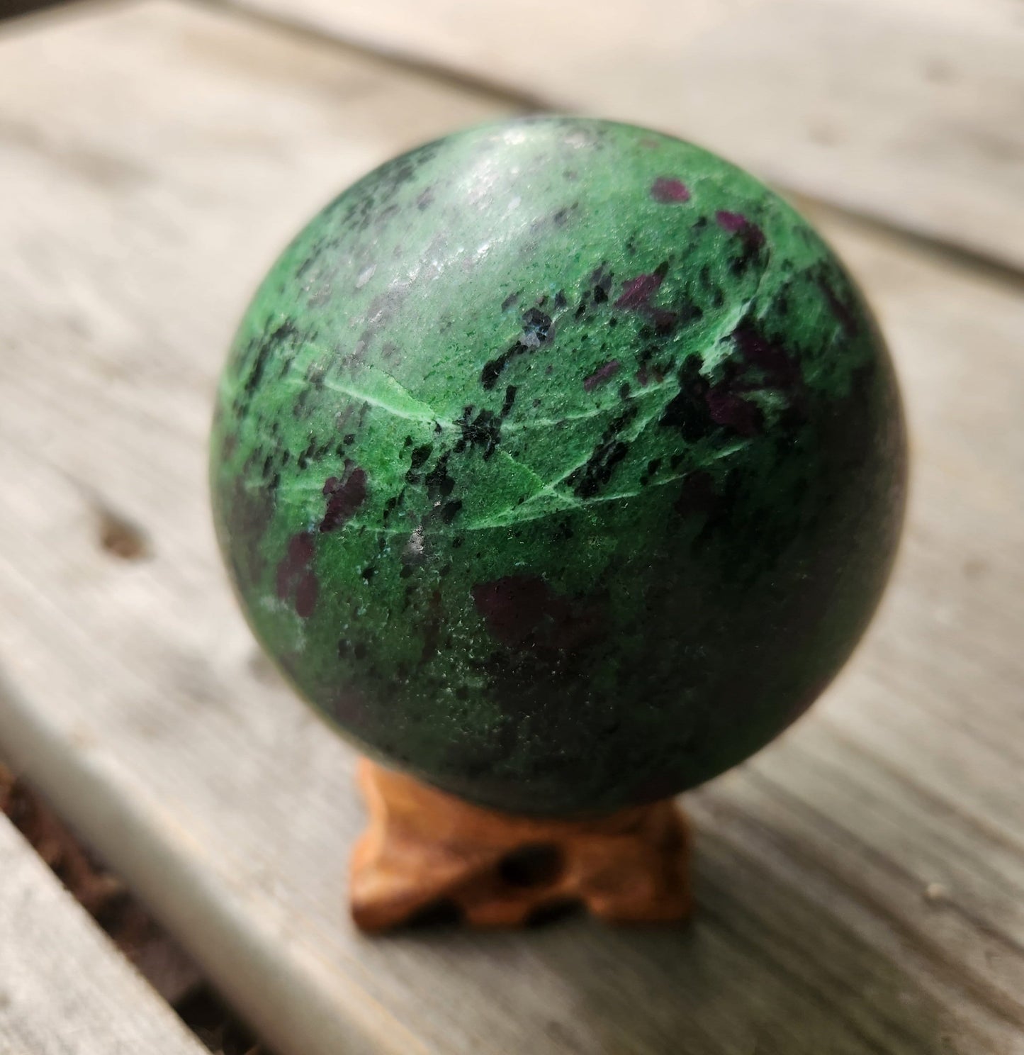 Large Ruby Zoisite Sphere