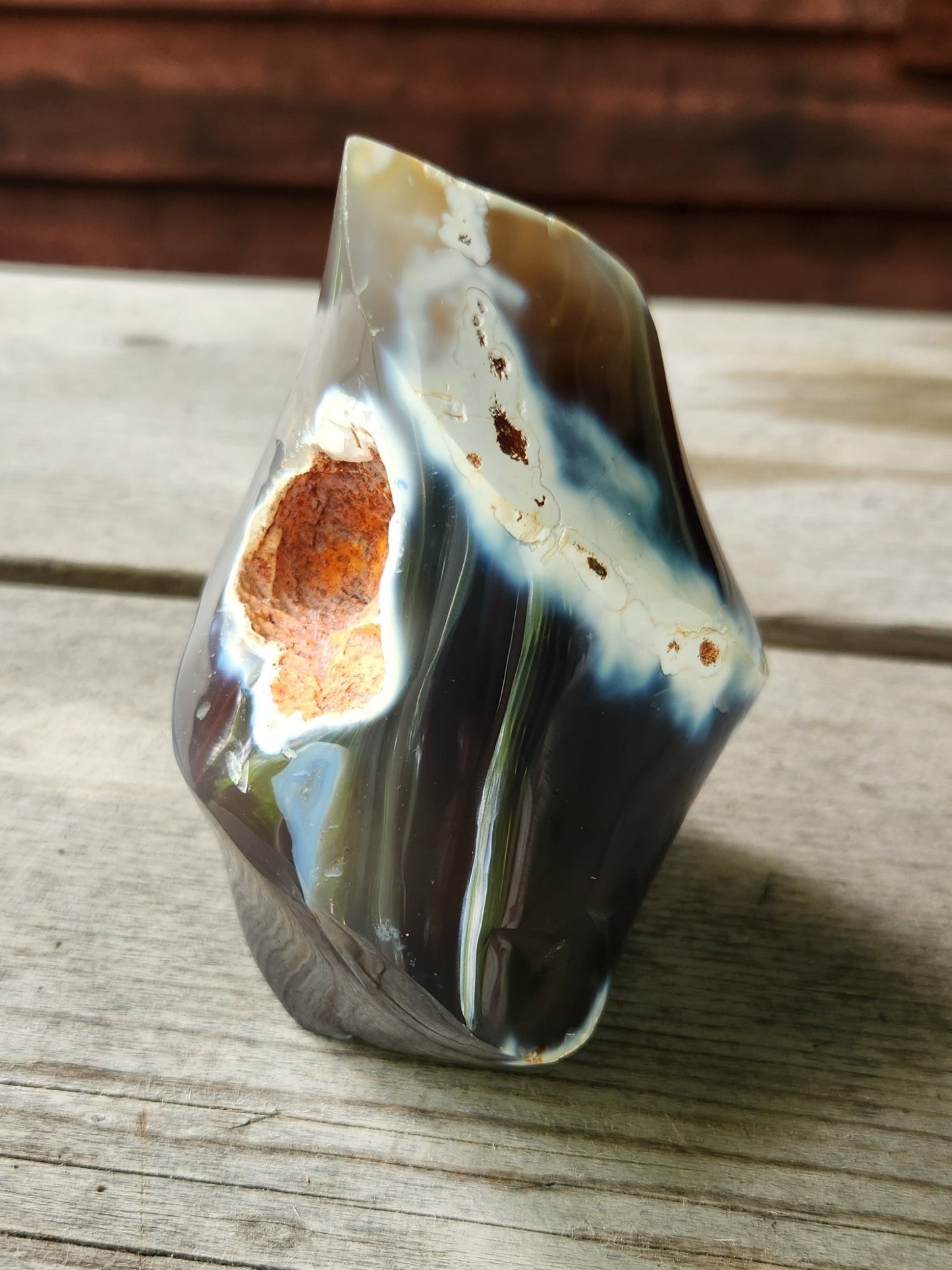 Orca Agate Flame