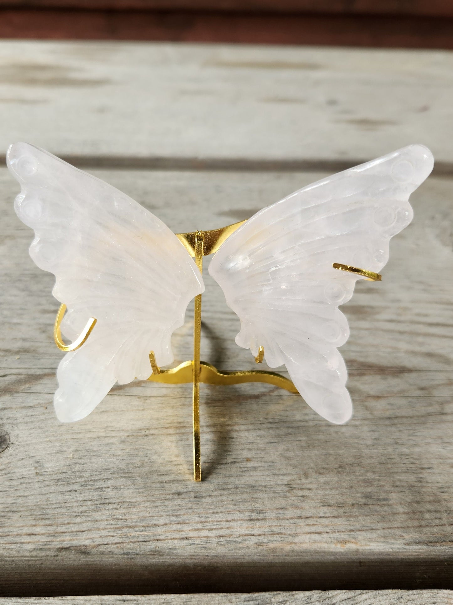 Carved Crystal Butterfly Wings