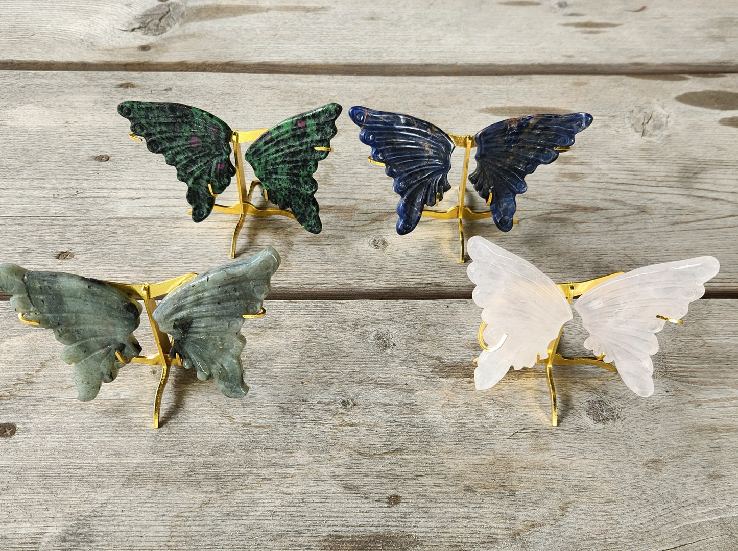 Carved Crystal Butterfly Wings