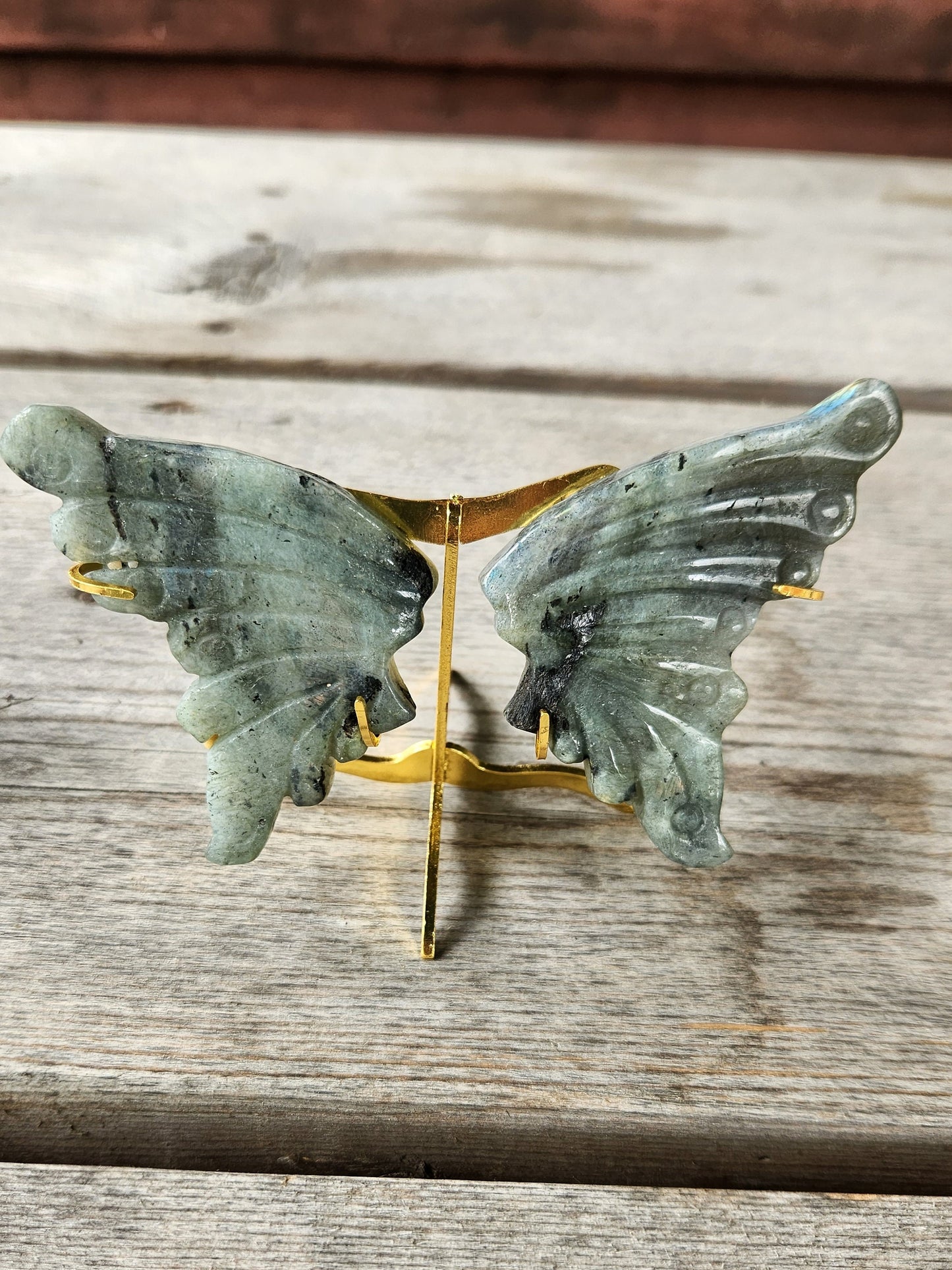 Carved Crystal Butterfly Wings