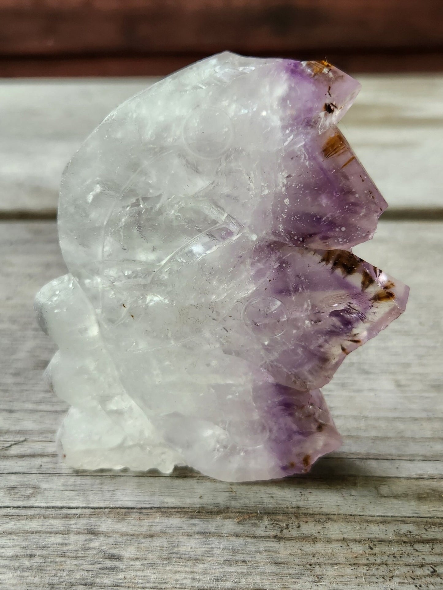 Carved Amethyst Crystal Fairy Med. Small