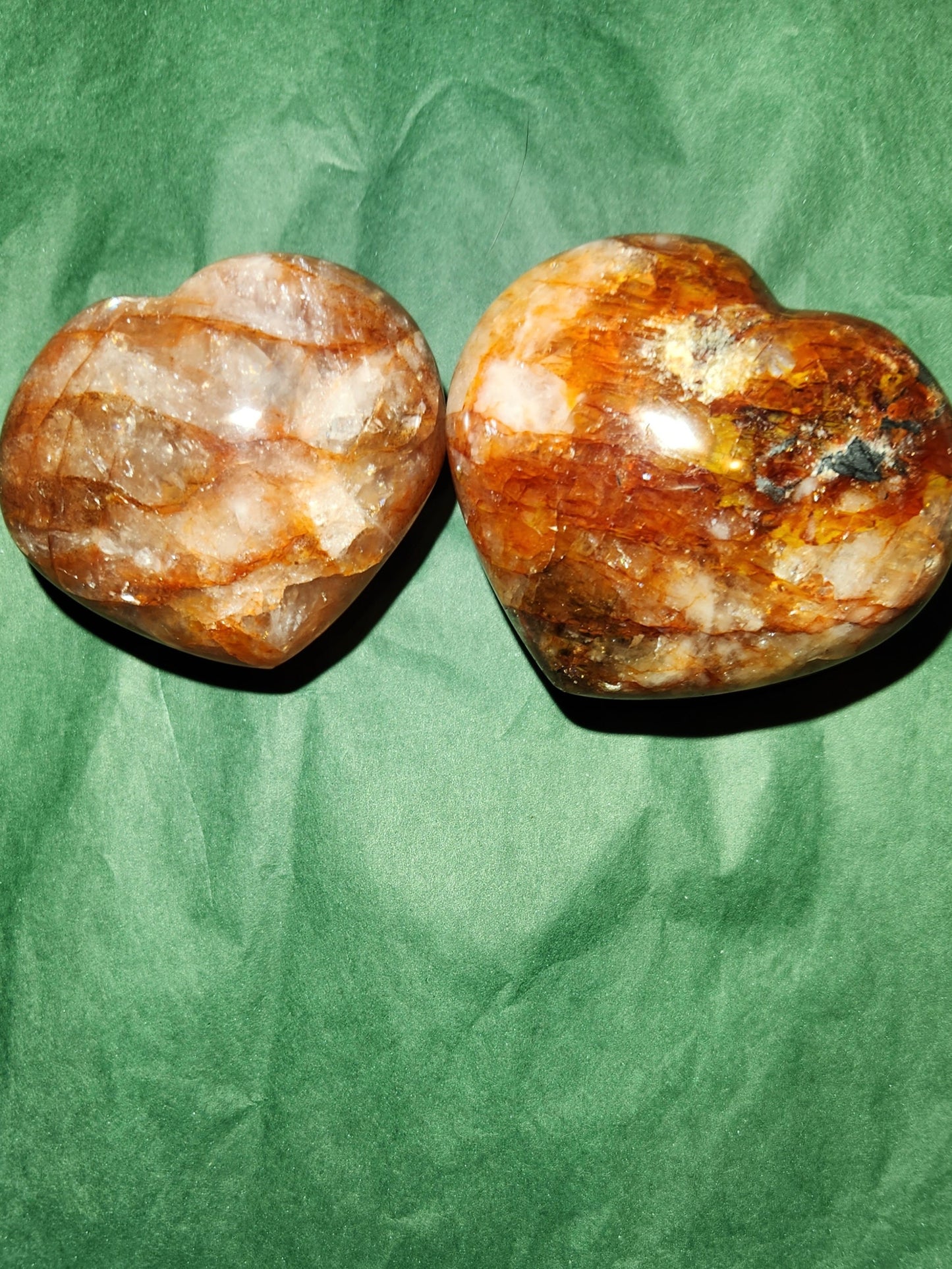 Fire Quartz Hearts