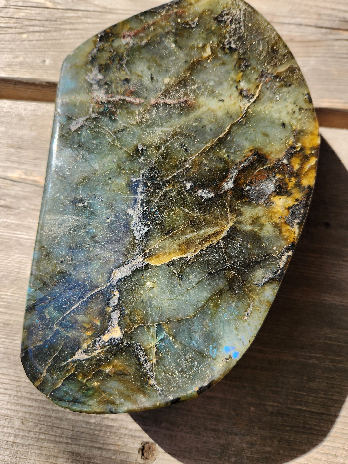 Large Rare Labradorite Bowl