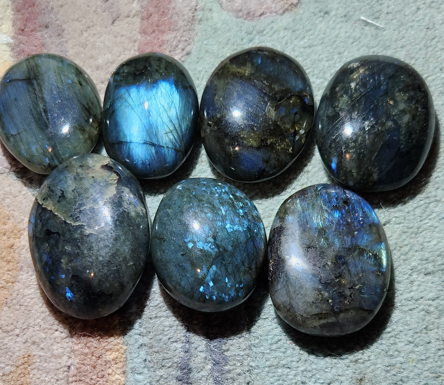 Beautiful AAA Labradorite Palm Stones, Small, Medium and Large