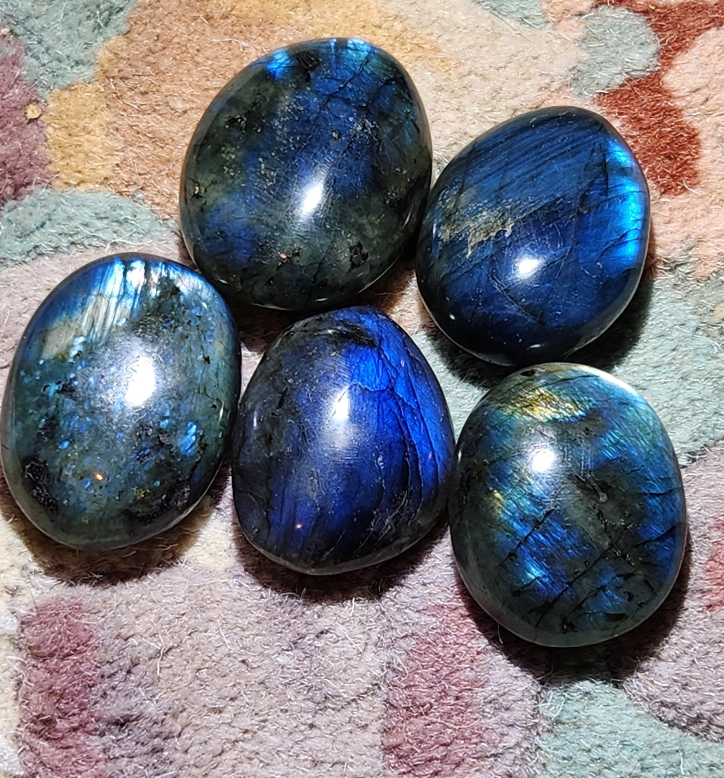Beautiful AAA Labradorite Palm Stones, Small, Medium and Large