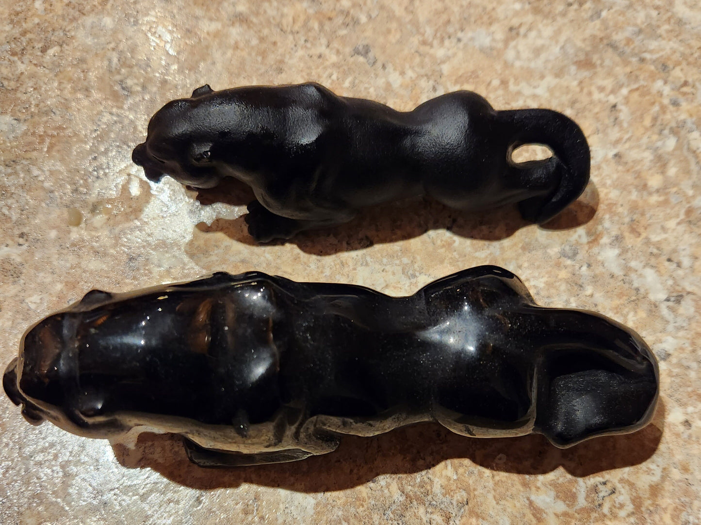 Black Panther Carved Obsidian