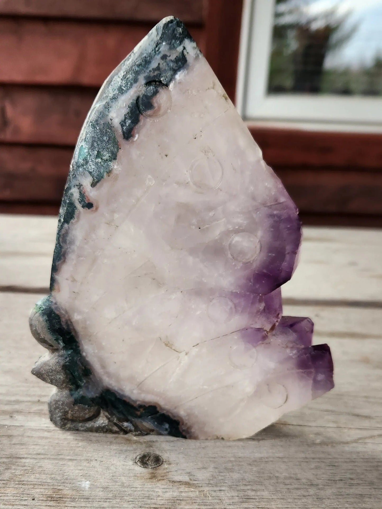 Amethyst Carved Fairy, Carved Amethyst, Stands Well, 6" x 5", 1LB 5.5OZ, Beautiful Fairy, Unusual Gift, Carved Crystal Etsy