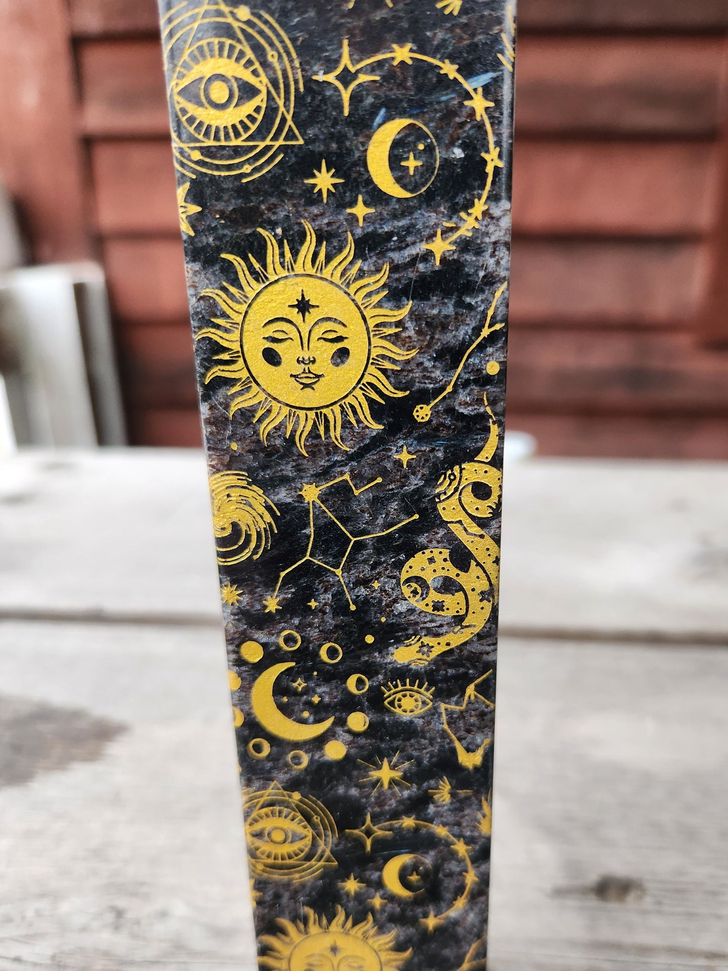 Astrophyllite Sun, Moon, Symbols Tower