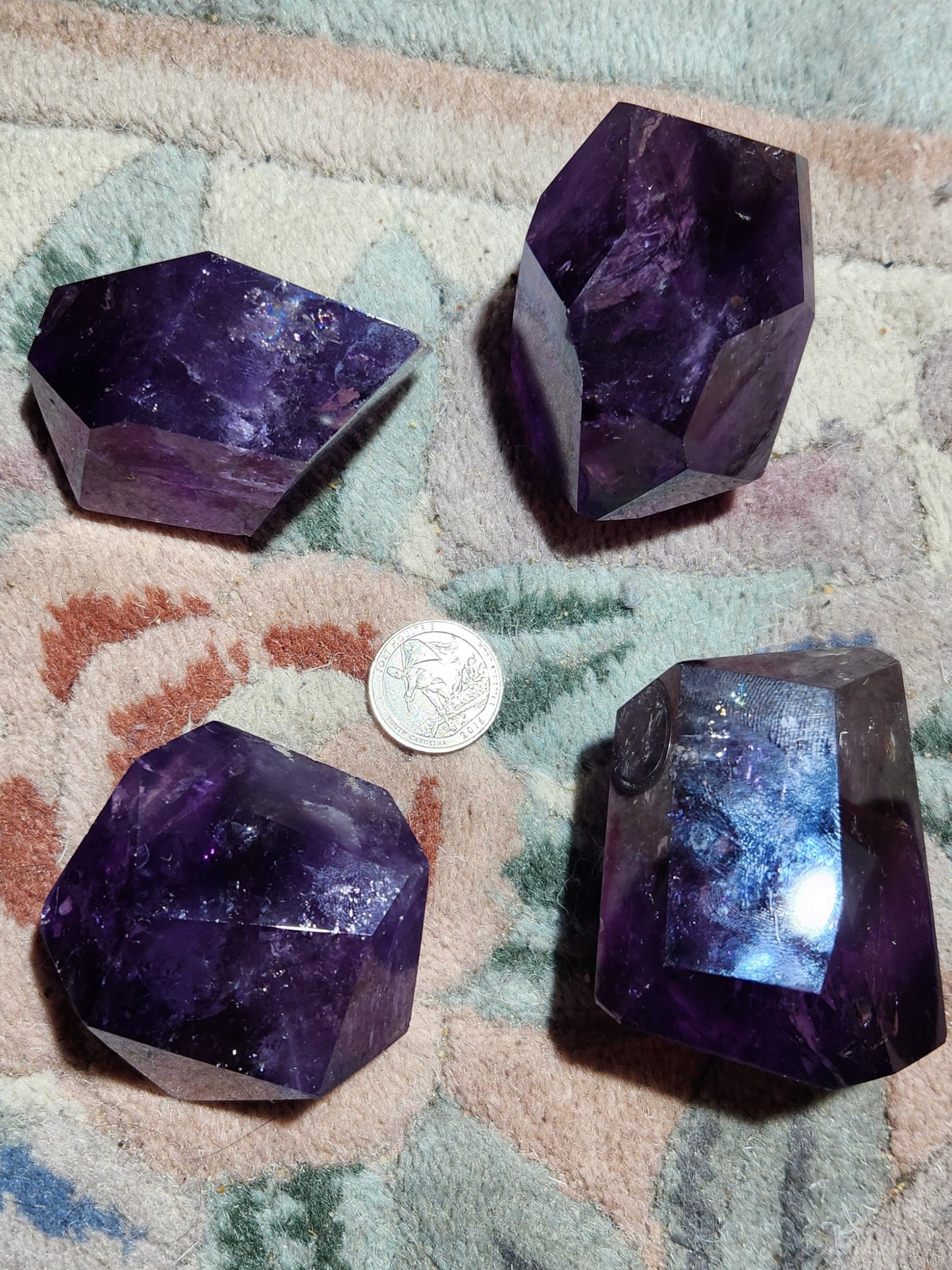 Beautiful Deep Purple Amethyst Freeforn Chunks
