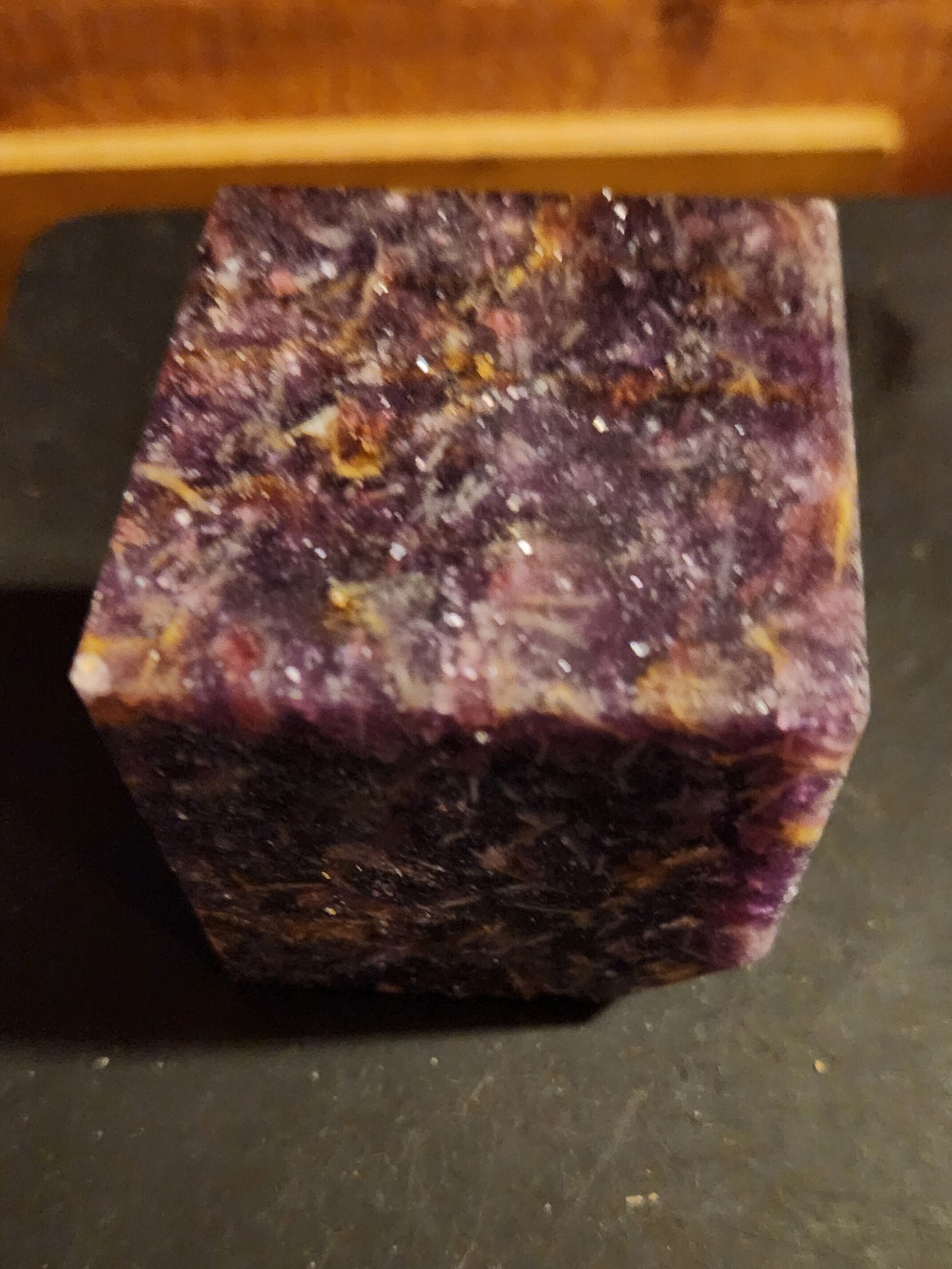 Lovely Floating Unicorn Crystal Cube