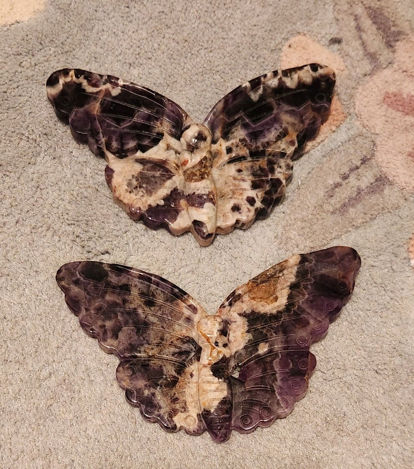 Carved Dream Amethyst Butterfly
