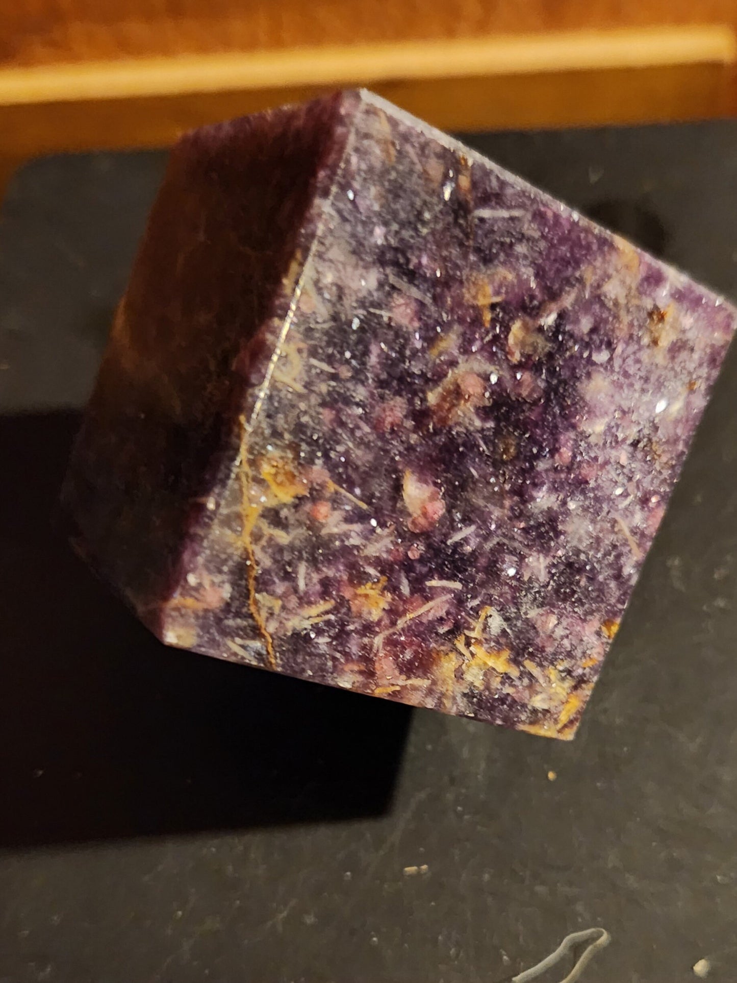 Lovely Floating Unicorn Crystal Cube
