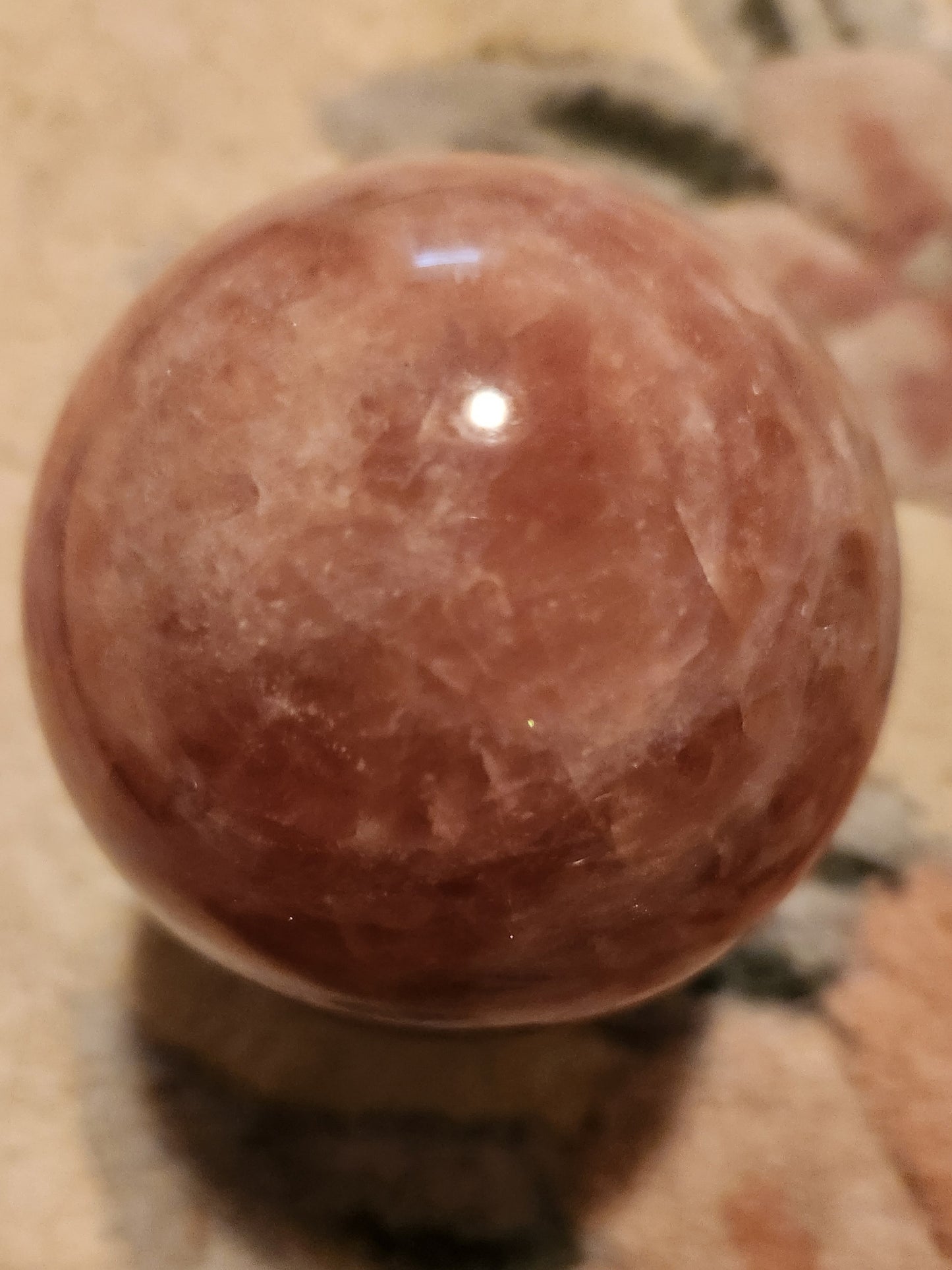 Rare Lavender Rose Quartz Sphere