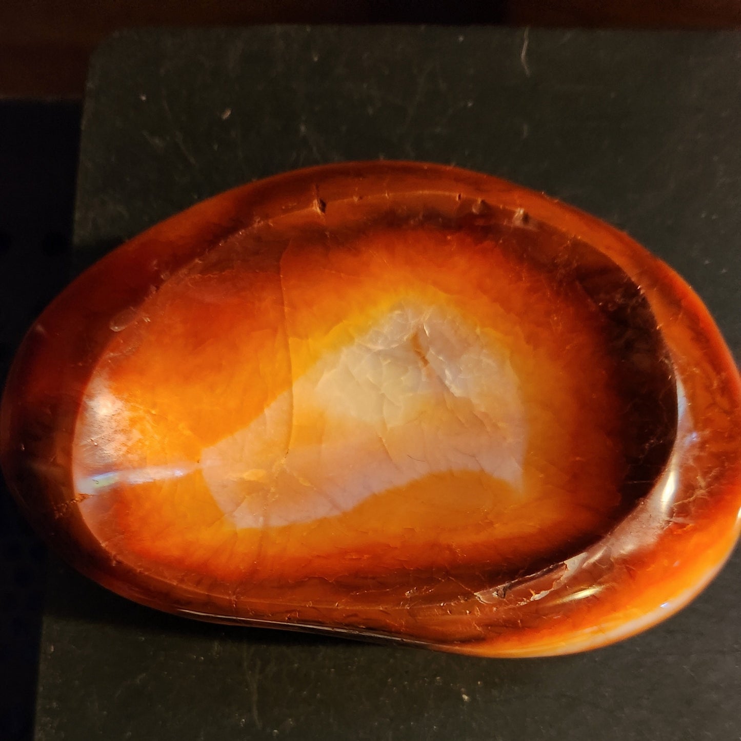 Fiery carnelian bowl