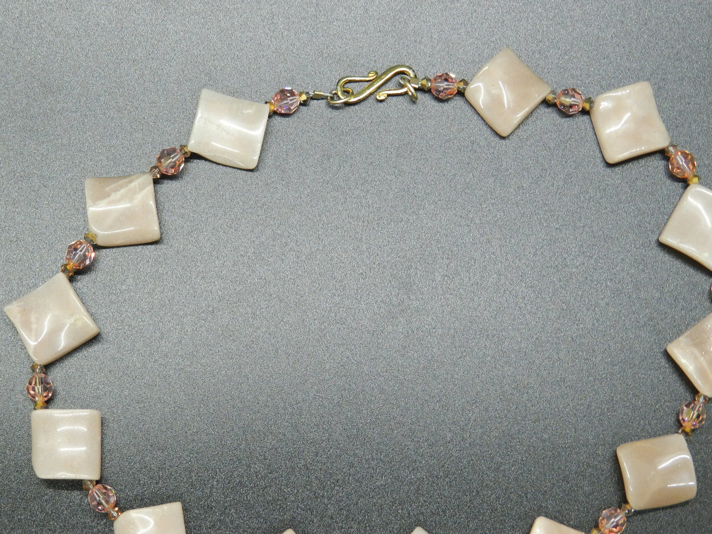 Moonstone Necklace with Matching Earrings, Peach Moonstone, Natural Gemstone Necklace and Earring Set, Necklace Gift Etsy