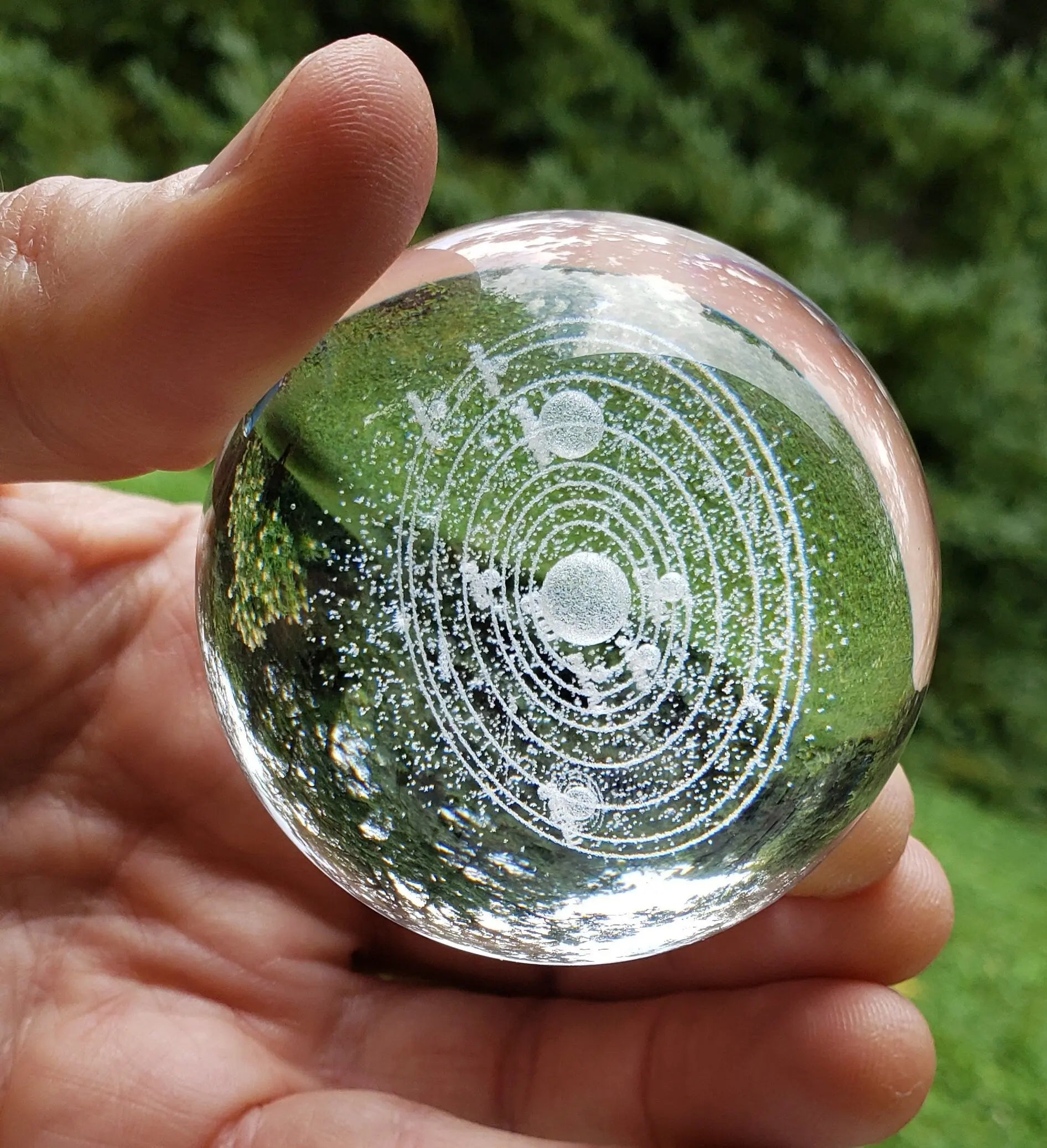Holographic Crystal Ball, Crystal Ball, Unique Gift, Carved Crystal, Crystal Fairy, Crystal  Dragon, Crystal Animals, Crystal gift Etsy