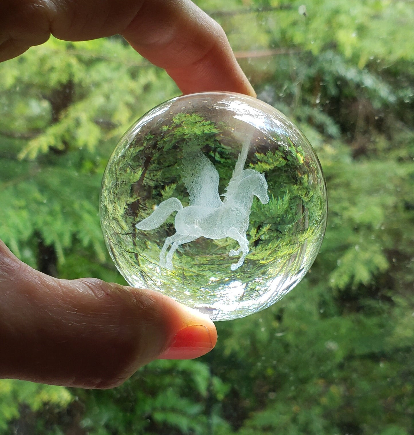 Unicorn Holographic Crystal Ball