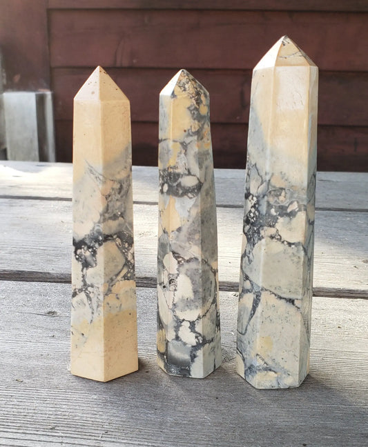 Maligano Jasper Towers,, Crystal wand, Obelisk, Alter Decor, Points, Tower, Crystal Tower, Gemstone Tower, Alter, Tower, Crystal collection Etsy