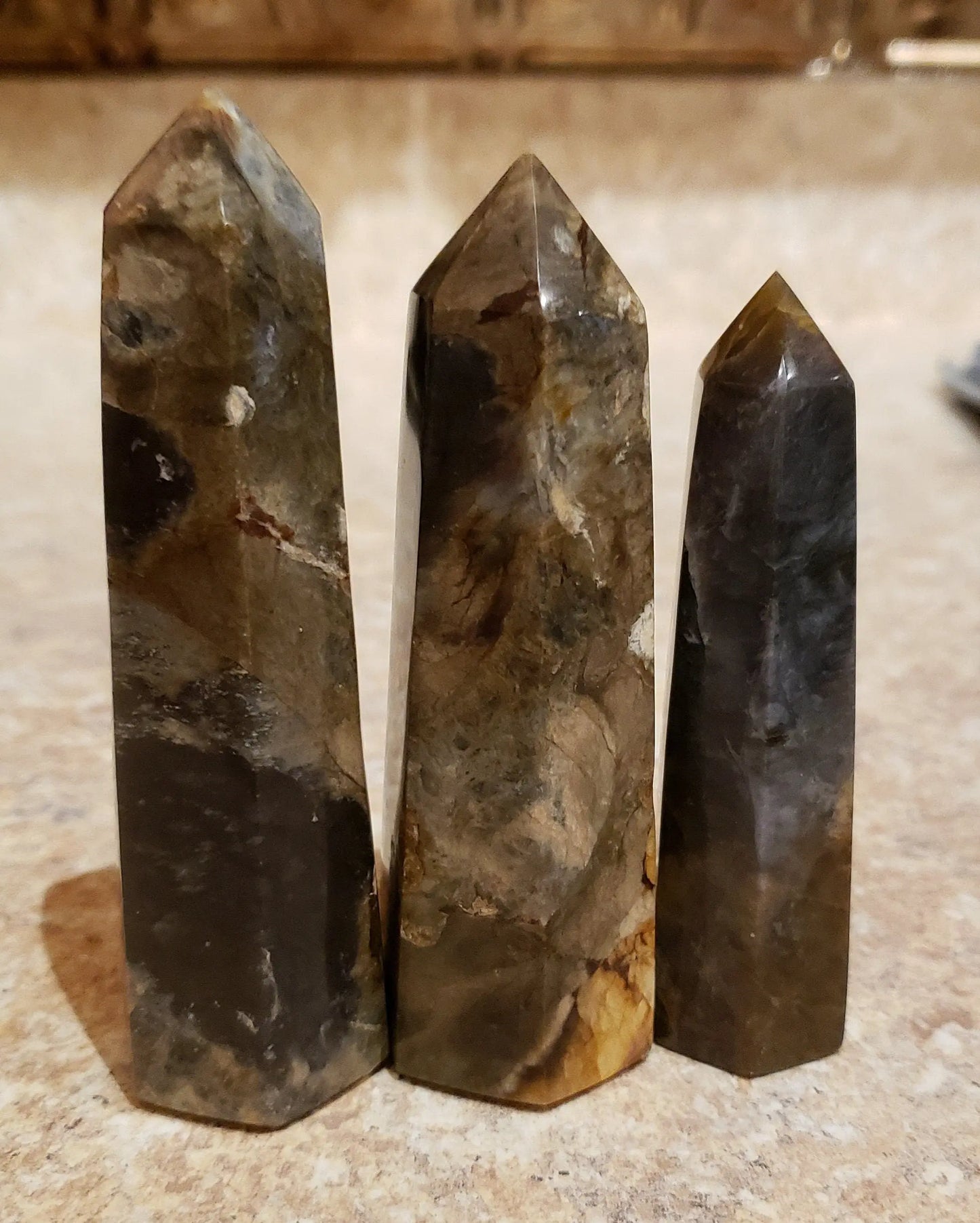 Beautiful Chalcedony Towers, Variety of Quartz, Instills Feelings of Benevolence and Generosity, Affordable Tower, Affordable Etsy